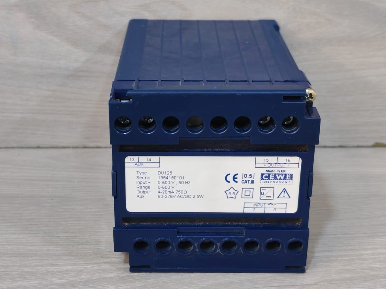 CEWE DU125 Discrete Transducer 0-600 V, 60 Hz