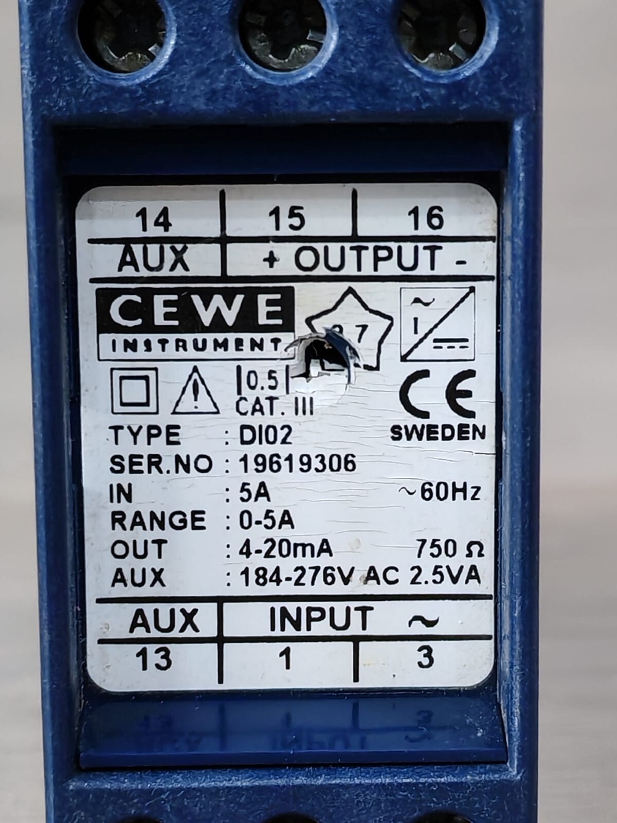 CEWE DI02 CEWE DI02 AC-Current Transducer 2