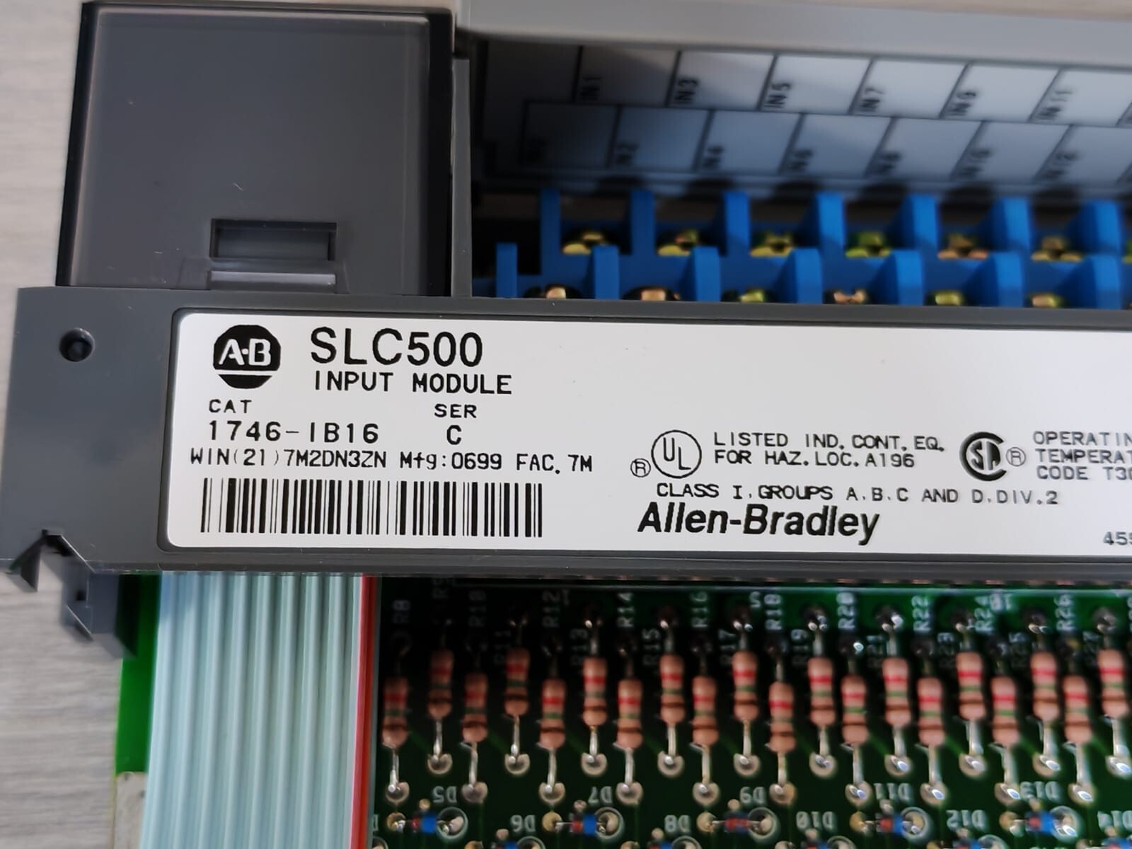 Rockwell Automation 1746-IB16 Allen Bradley 1746-IB16 SLC 500 Input Module Ser. C 5