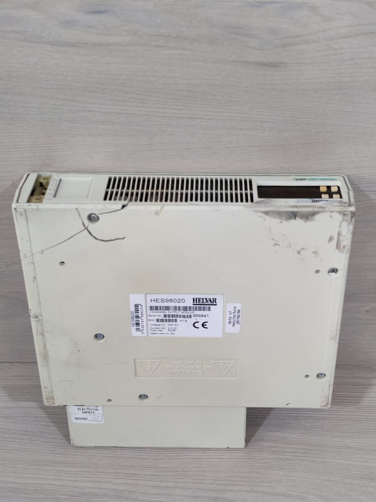 Helvar HES98020 HELVAR HES98020 2 CHANNEL OUTPUT MODULE V1.5 240VAC 6