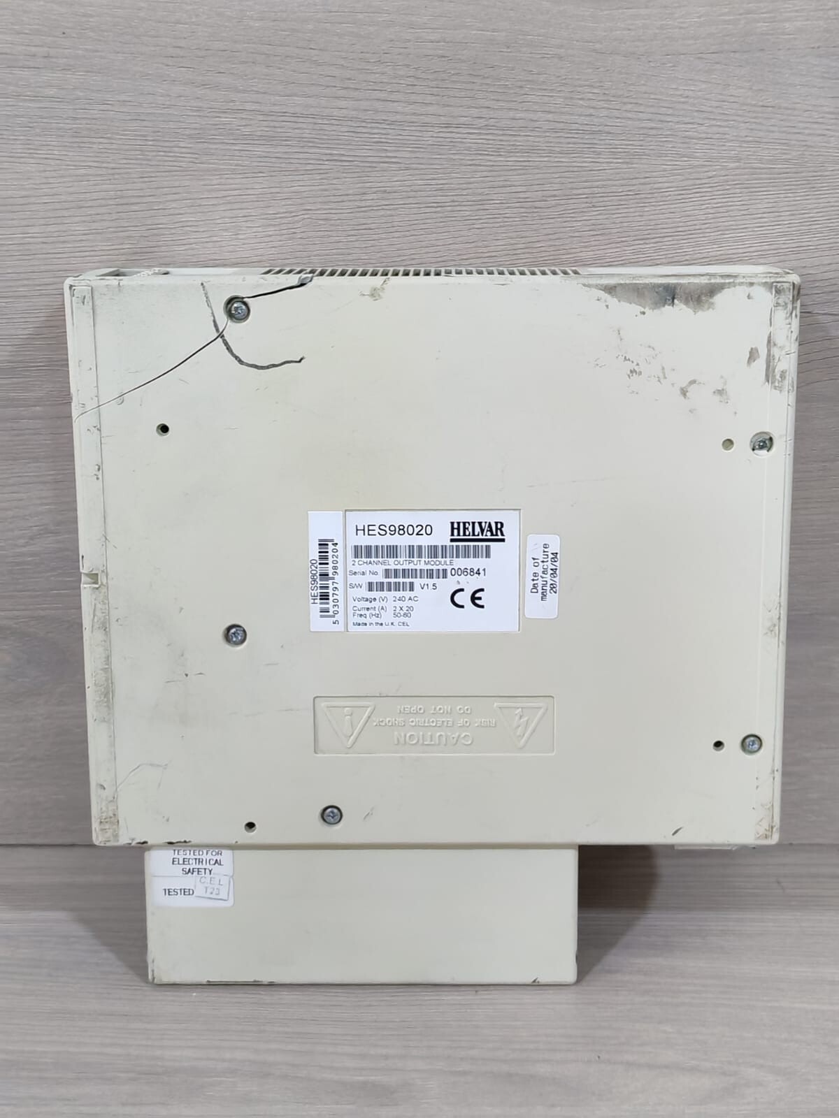 Helvar HES98020 HELVAR HES98020 2 CHANNEL OUTPUT MODULE V1.5 240VAC 10