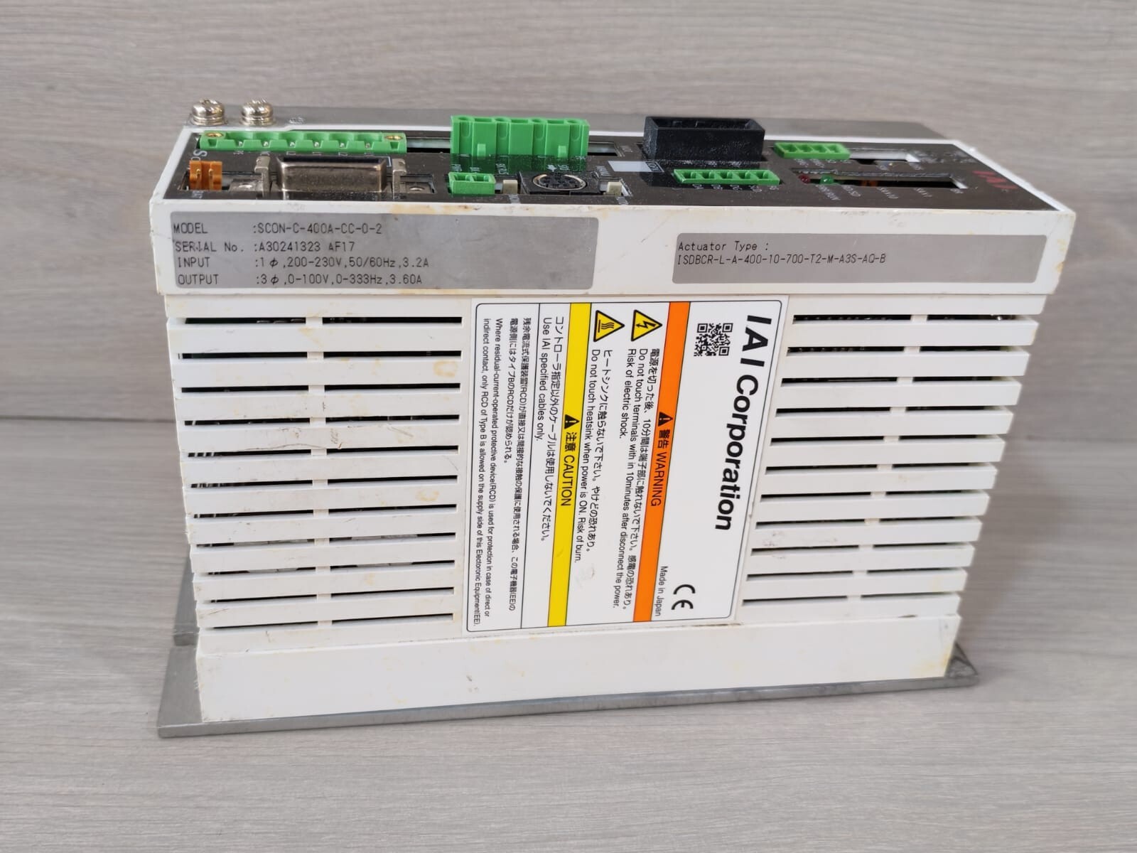 IAI Corporation SCON-C-400A-CC-0-2 IAI Corporation SCON-C-400A-CC-0-2 Actuator Controller 3