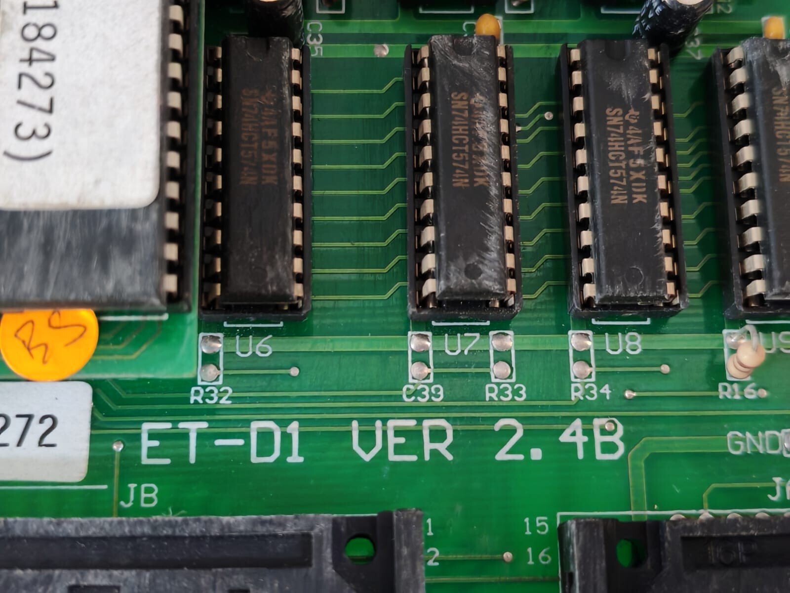 JM ET-D1 VER 2.4B JM 29C 0407051 184264-184273 ET-D1 VER 2.4B PCB BOARD 2