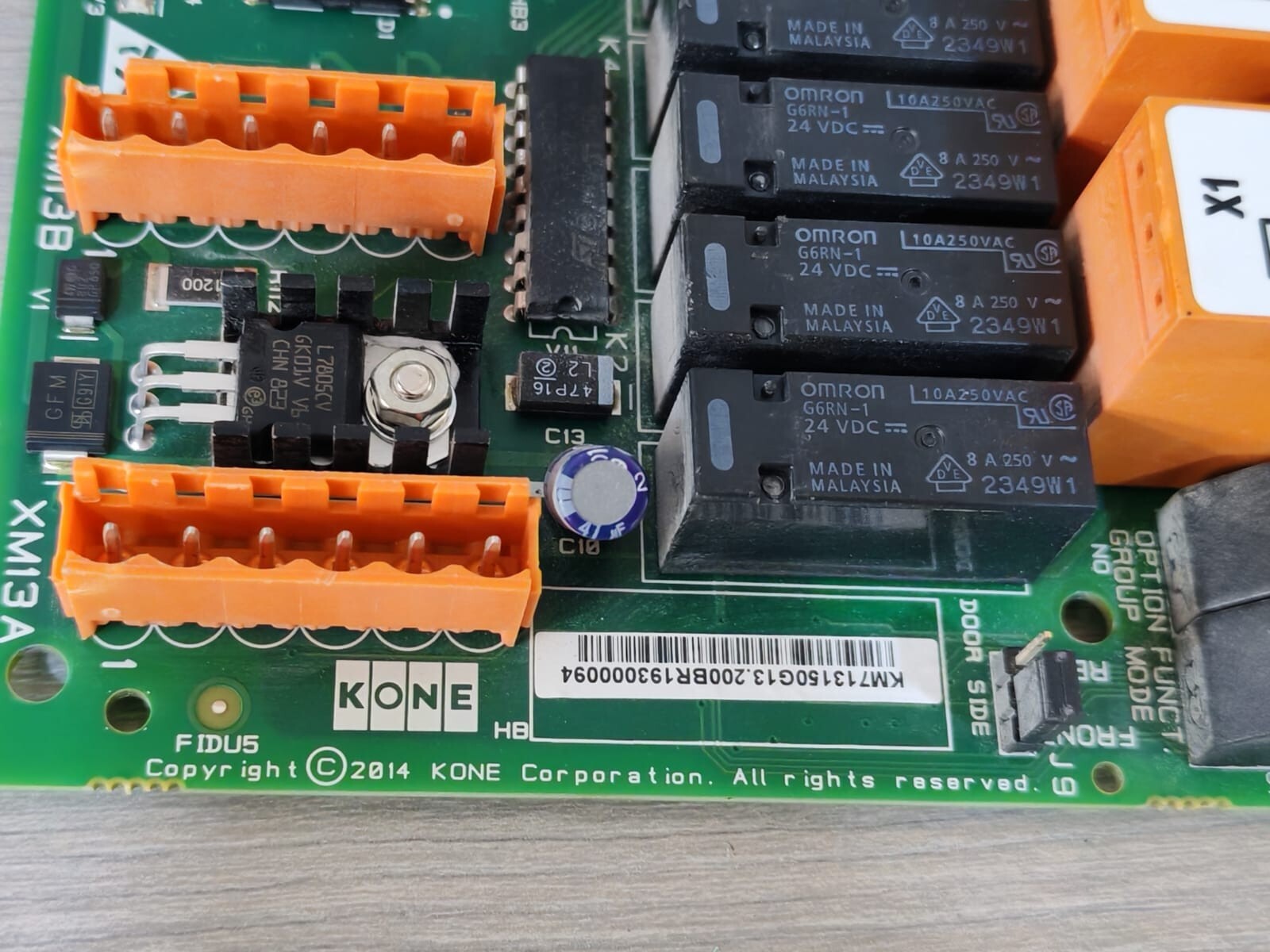 KONE 713154H05 KONE 713154H05 LCE OPT Circuit Board 2