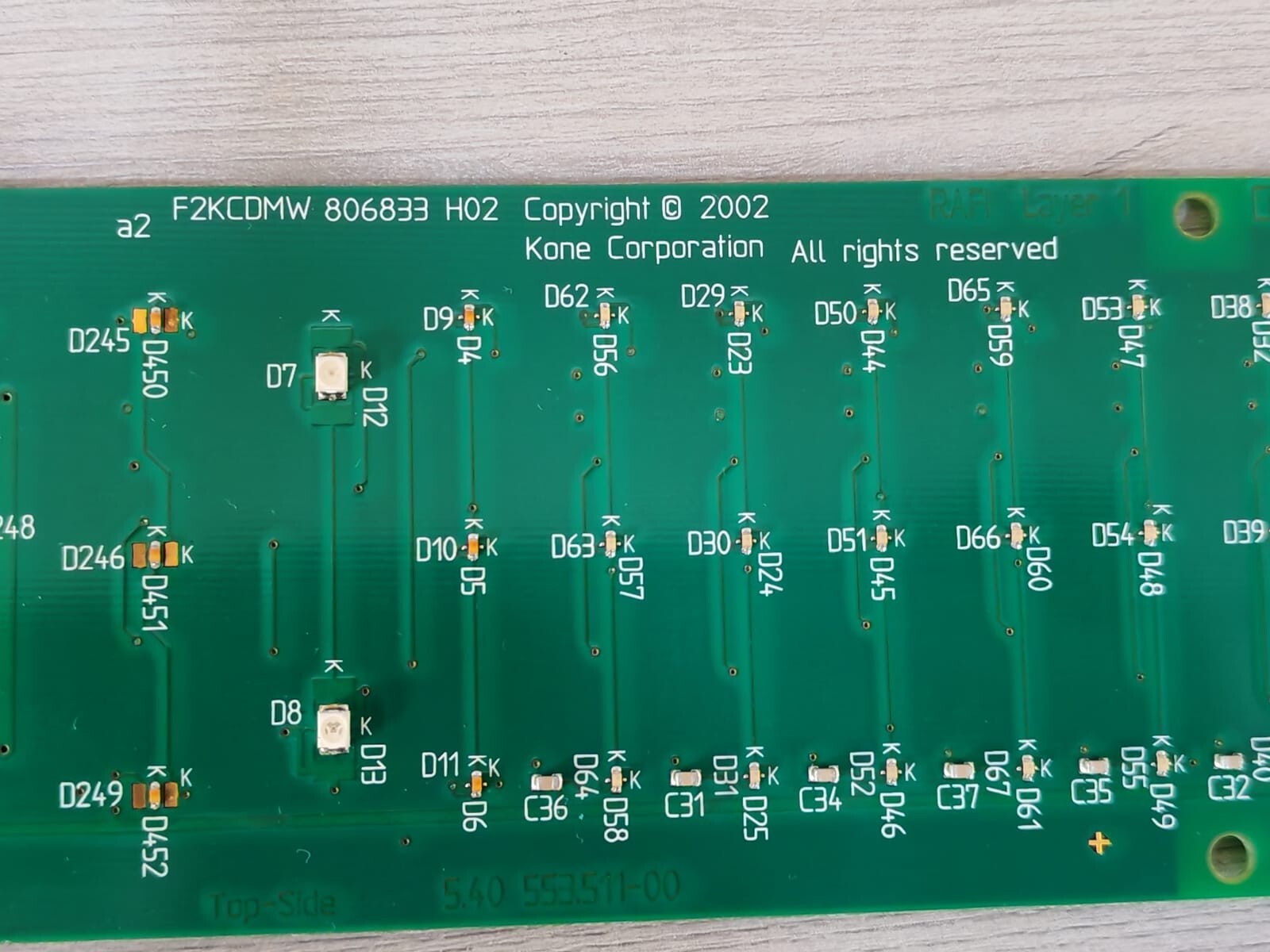 kone F2KCDMW KM806830G02 KONE F2KCDMW KM806830G02 | 806833 H02 PCB BOARD 4