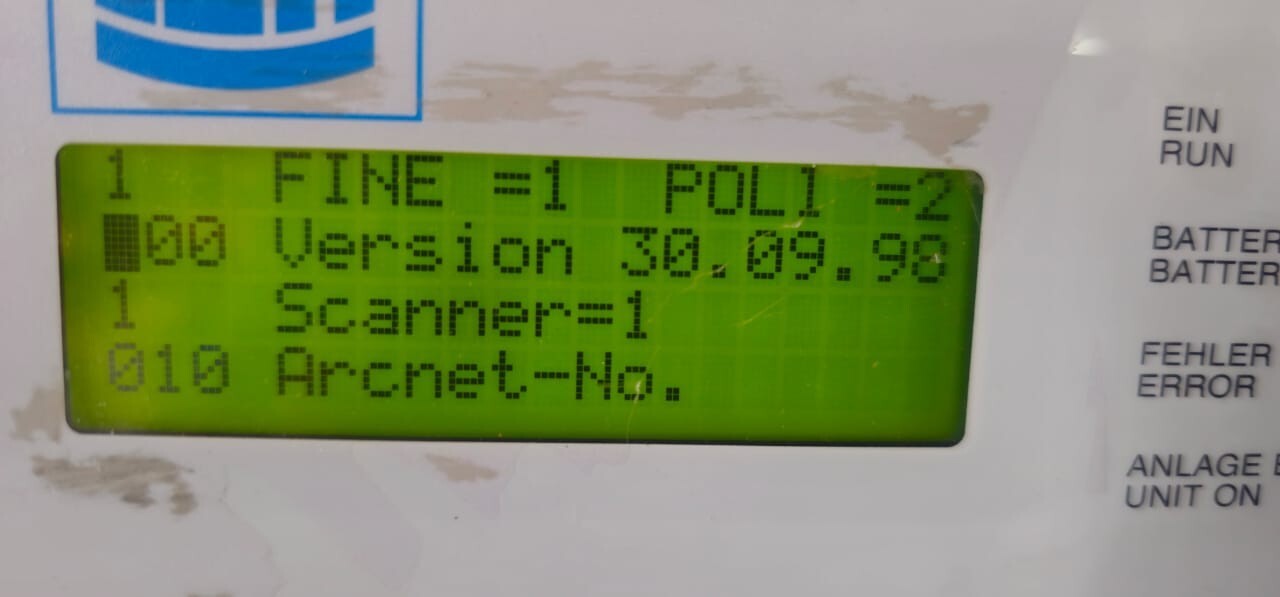 berthel 1.32 BERTHEL COMCON 90 Ver. 1.32 LOH, Operator Interface Display 3
