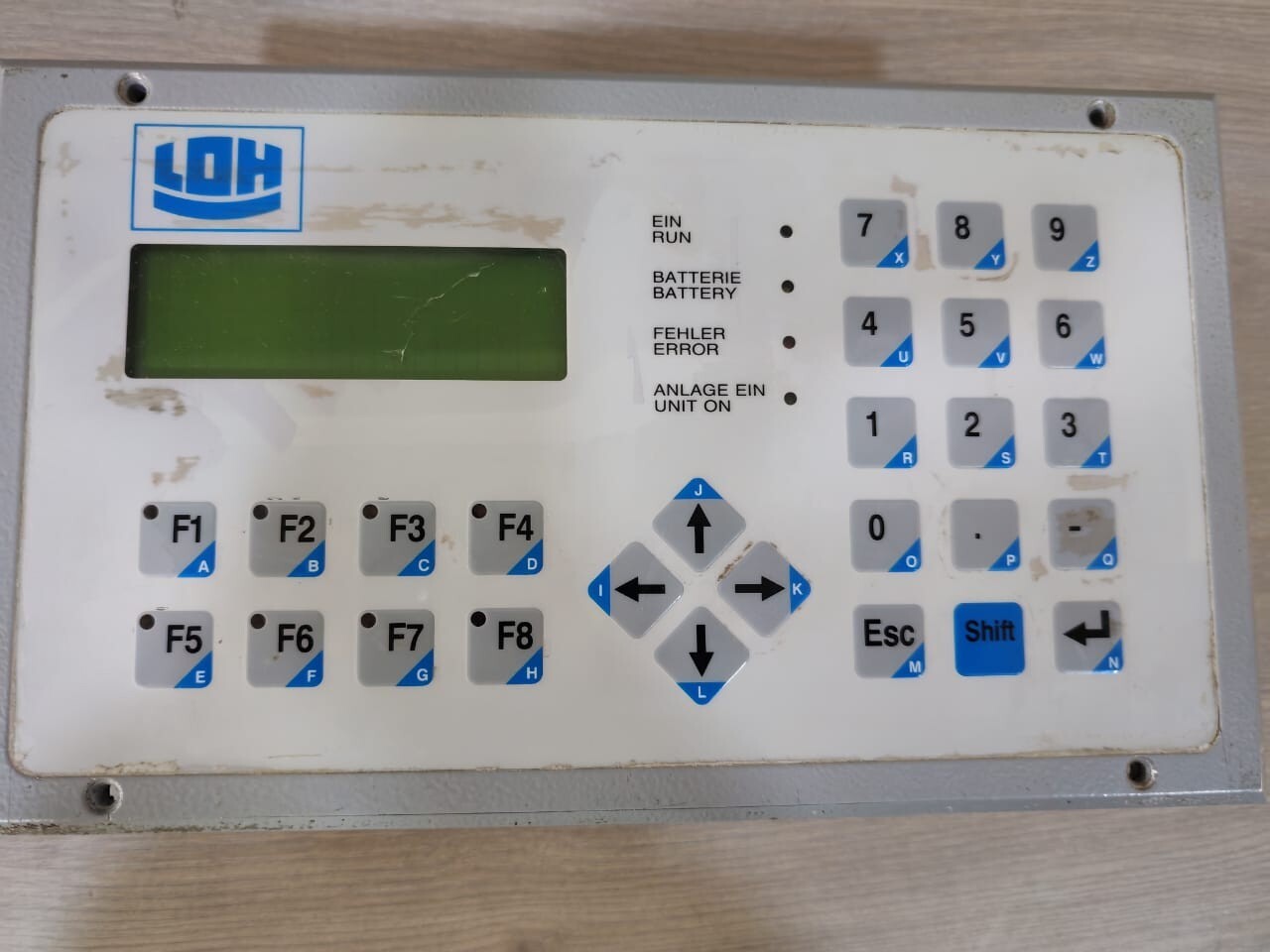 berthel 1.32 BERTHEL COMCON 90 Ver. 1.32 LOH, Operator Interface Display 5