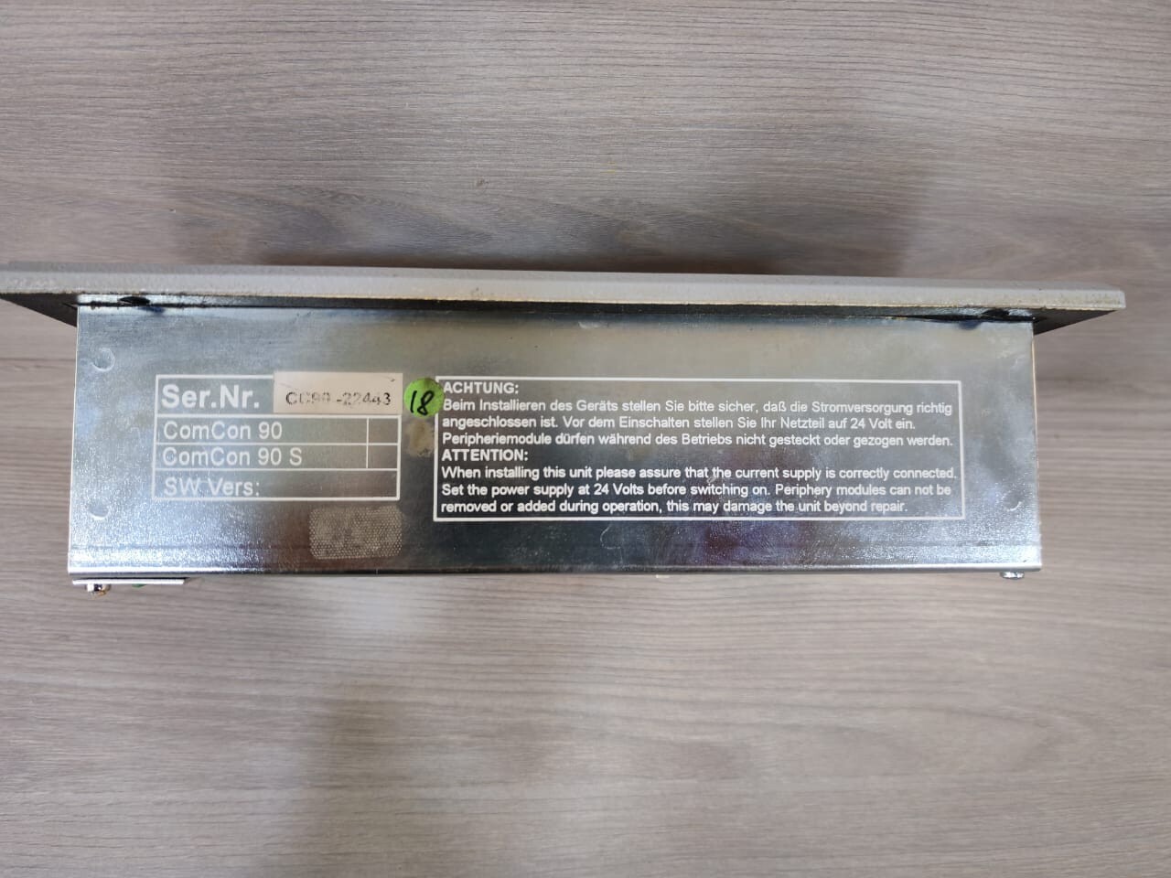 berthel 1.32 BERTHEL COMCON 90 Ver. 1.32 LOH, Operator Interface Display 7