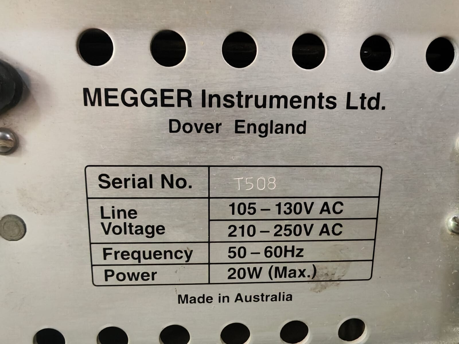 Megger D203 MEGGER DUCTER D203 LOW RESISTANCE OHMMETER-WITHOUT HANDLE 4