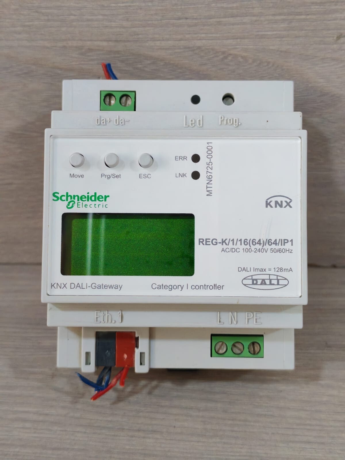 Schneider Electric MTN6725-0001 SCHNEIDER ELECTRIC MTN6725-0001 KNX DALI-GATEWAY REG-K/1/16(64)/64/IP1 100-240V 2