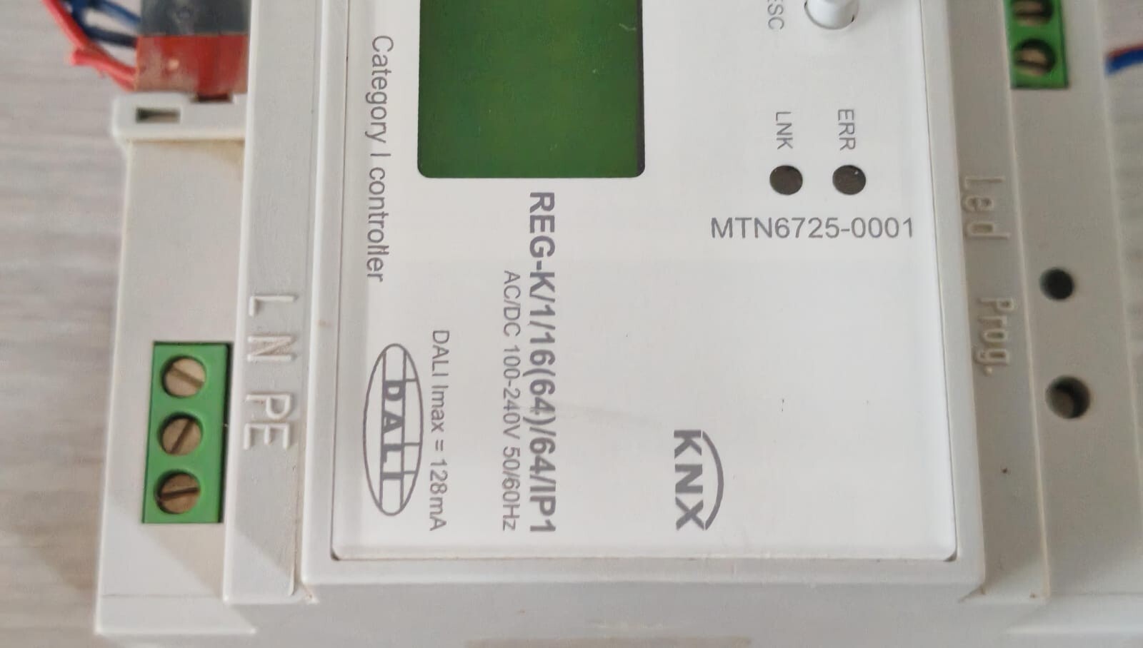 Schneider Electric MTN6725-0001 SCHNEIDER ELECTRIC MTN6725-0001 KNX DALI-GATEWAY REG-K/1/16(64)/64/IP1 100-240V 4