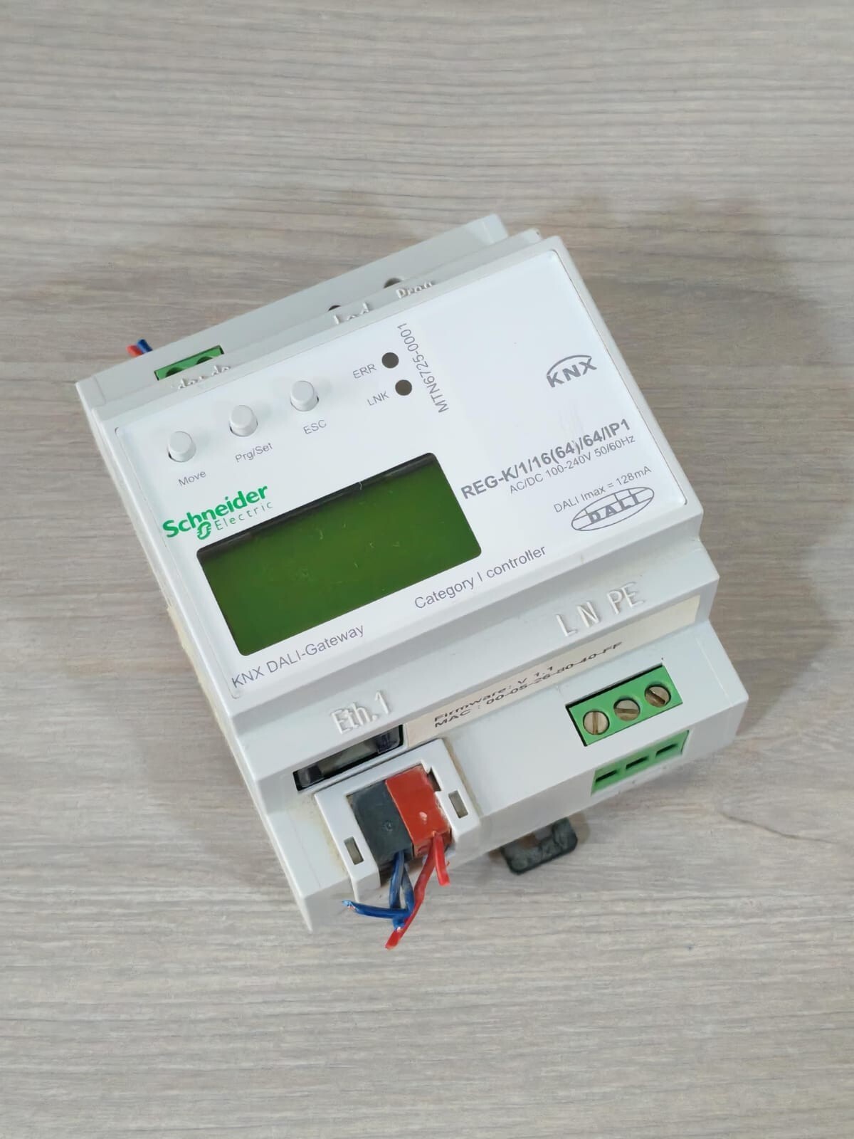Schneider Electric MTN6725-0001 SCHNEIDER ELECTRIC MTN6725-0001 KNX DALI-GATEWAY REG-K/1/16(64)/64/IP1 100-240V 5