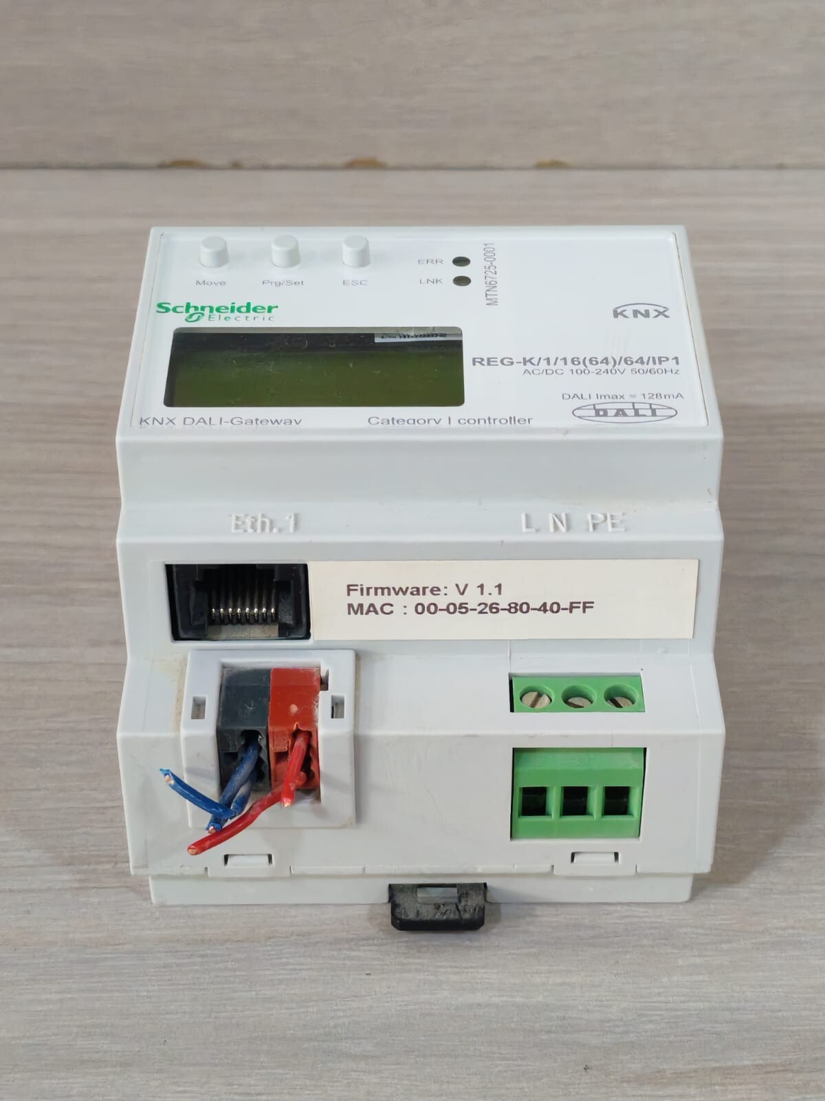 Schneider Electric MTN6725-0001 SCHNEIDER ELECTRIC MTN6725-0001 KNX DALI-GATEWAY REG-K/1/16(64)/64/IP1 100-240V 7