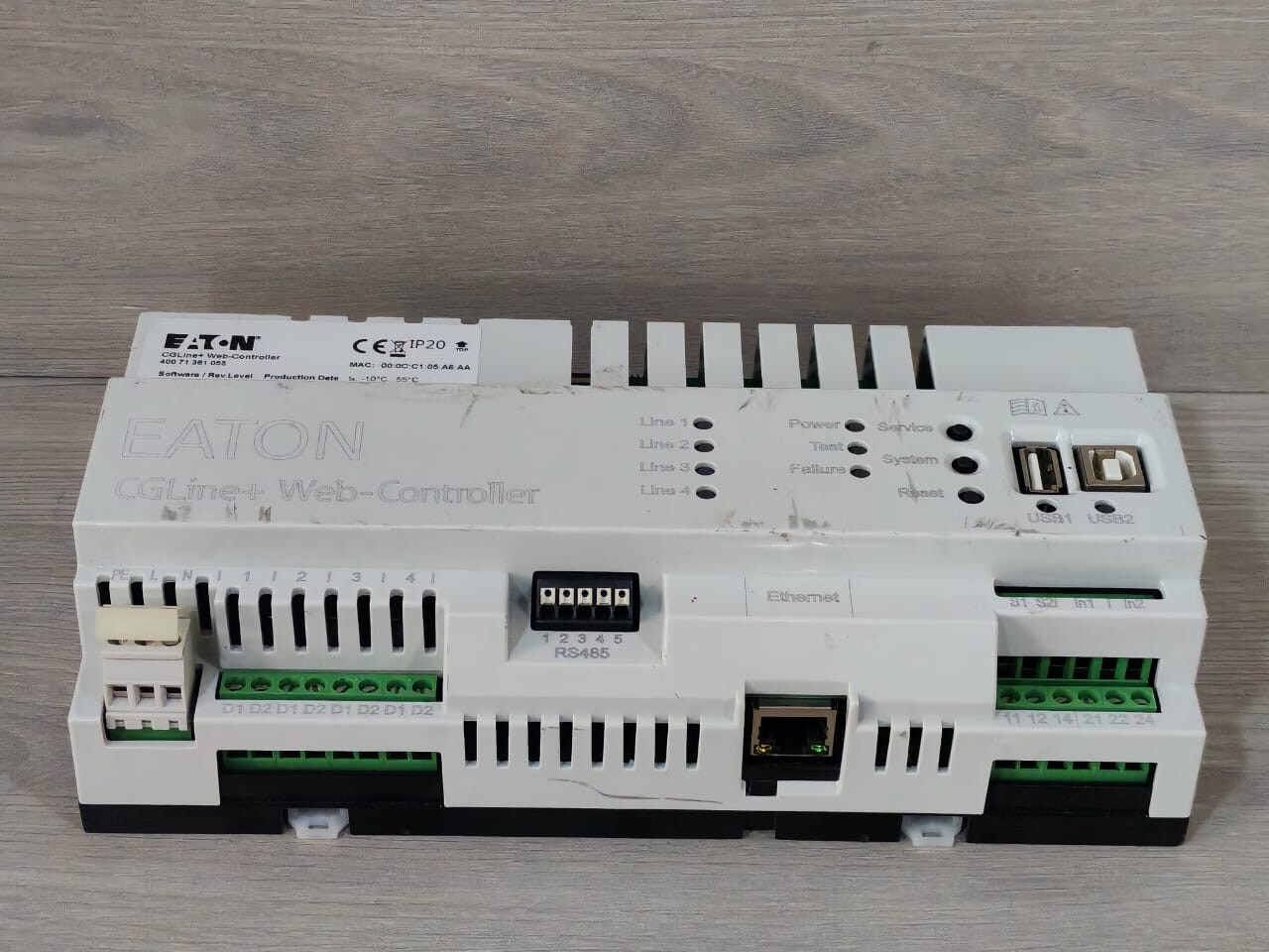 Eaton 40071361055 EATON CGLINE+WEB-CONTROLLER 40071361055 SOFTWARE REV.LEVEL E. Z1005.H/Z1000H 8