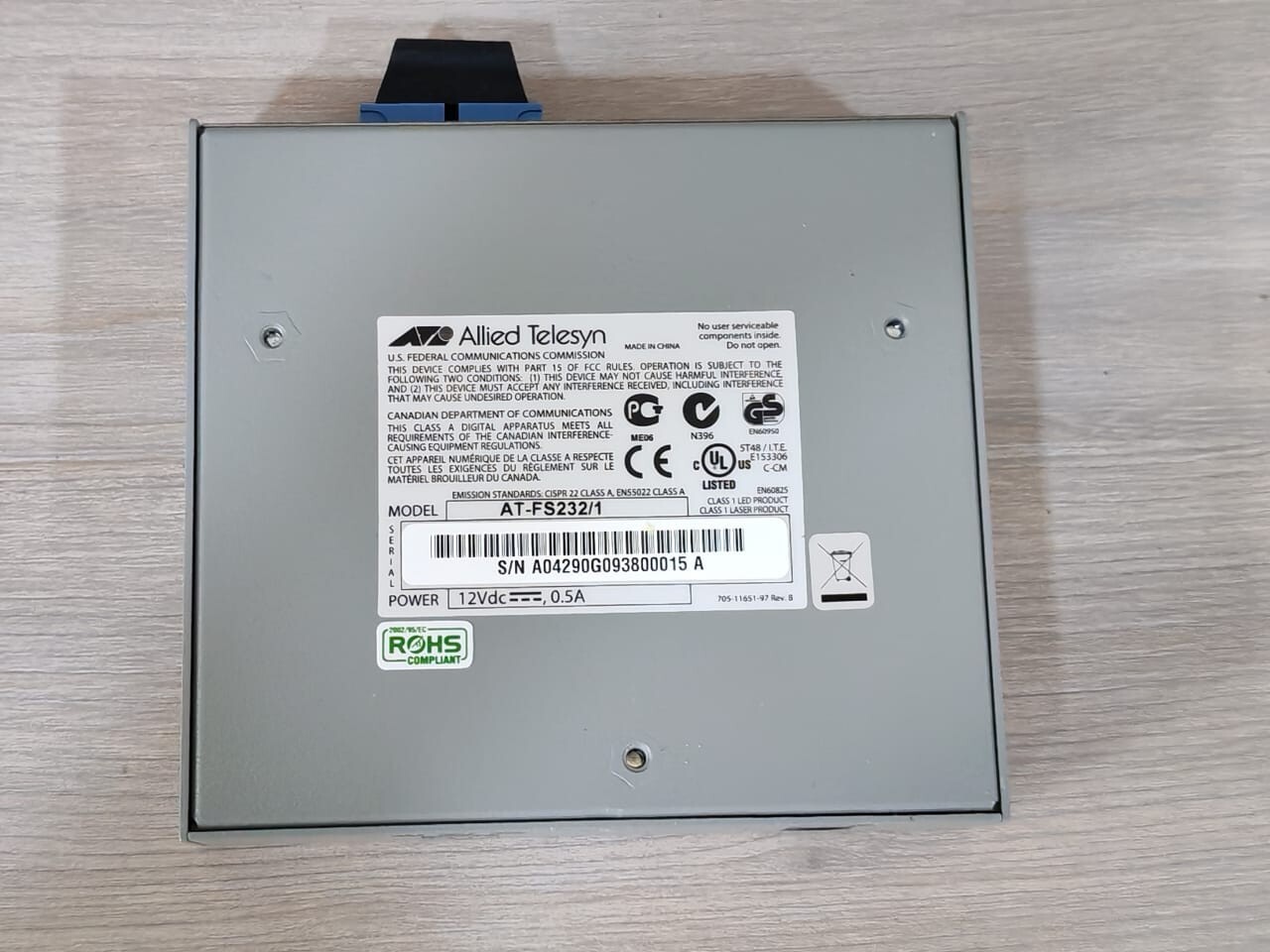 Allied Telesis 990-001166-60 Allied Telesis AT-FS232/1 Bridging Converter P/n: 990-001166-60 5