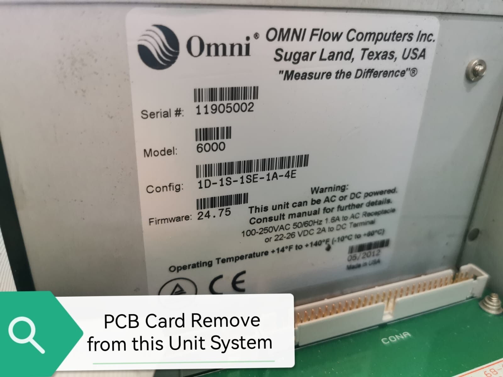 OMNI Flow Computers 68-6208 OMNI Flow Computers 68-6208 PCB Board E/D Module for Model 6000 9