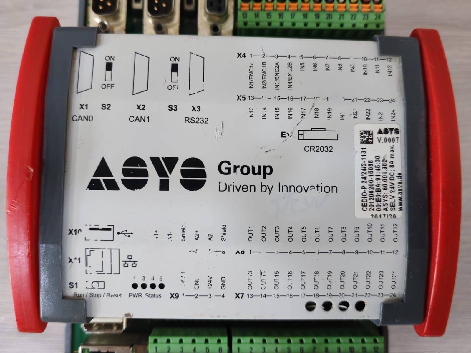 ASYS CEDIO-P ASYS 2C3790L04-LT PLC CONTROLLER MODULE CEDIO-P 2