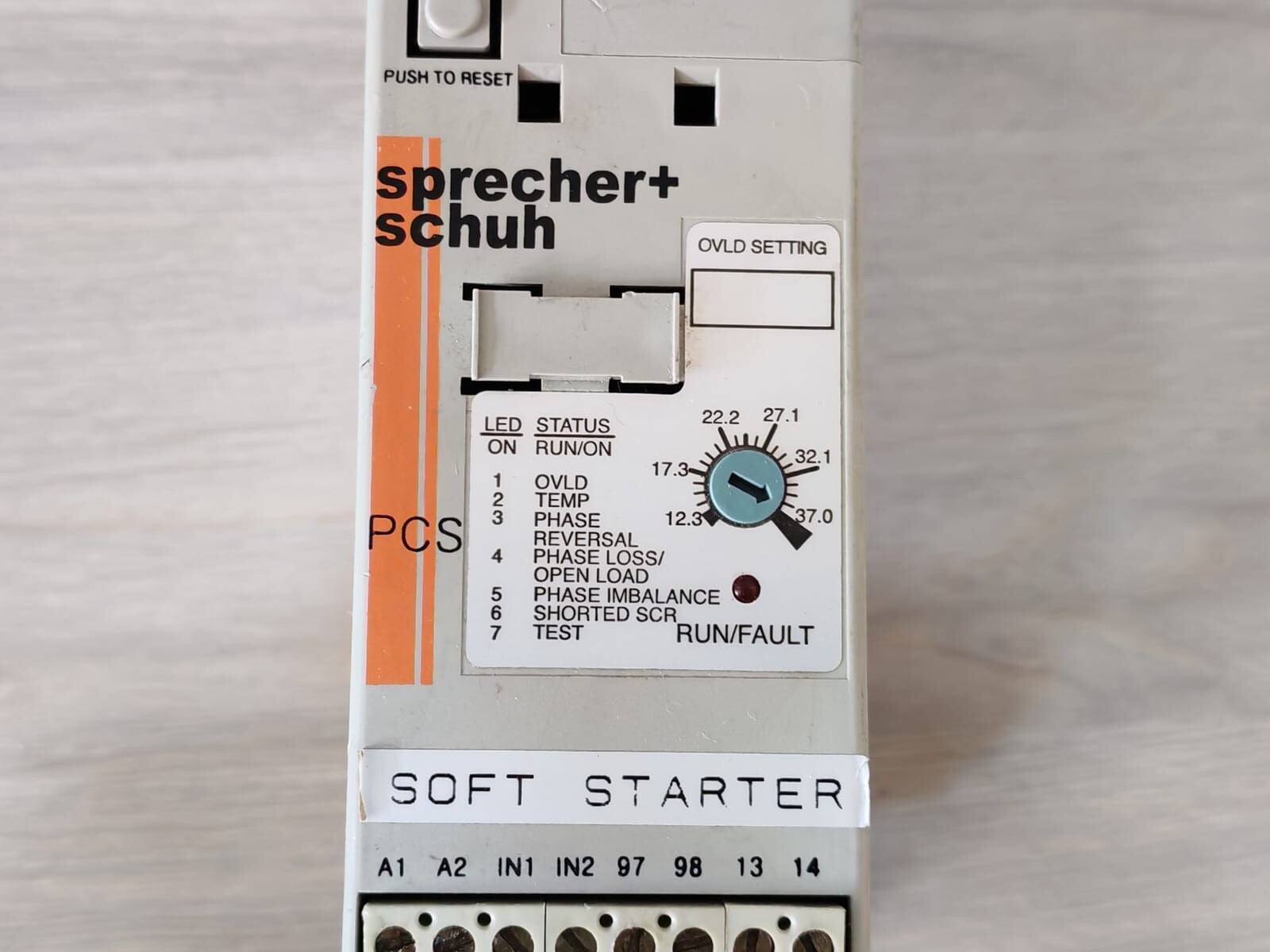 SPRECHER+SCHUH PCS-037-480V SPRECHER+SCHUH PCS-037-480V SER. A SOFT STARTER 2