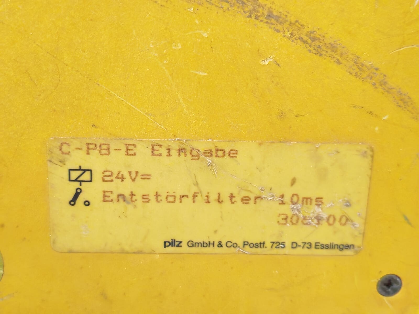 Pilz C-P8-E PILZ C-P8-E EINGABE 8 CHANNEL 24V 10MS W/O ANY ACCESSORIES 5