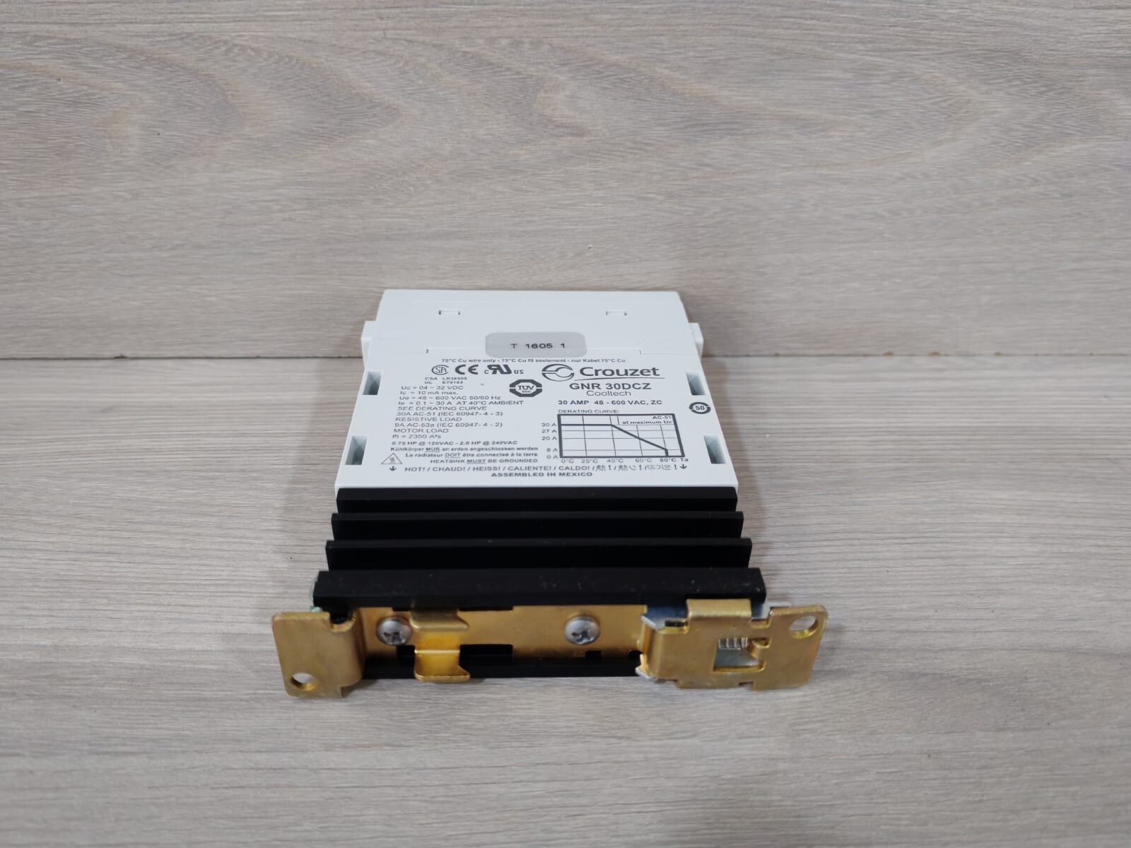 Crouzet GNR30DCZ GNR30DCZ Crouzet 30A 48-600VAC Solid State Relay 8