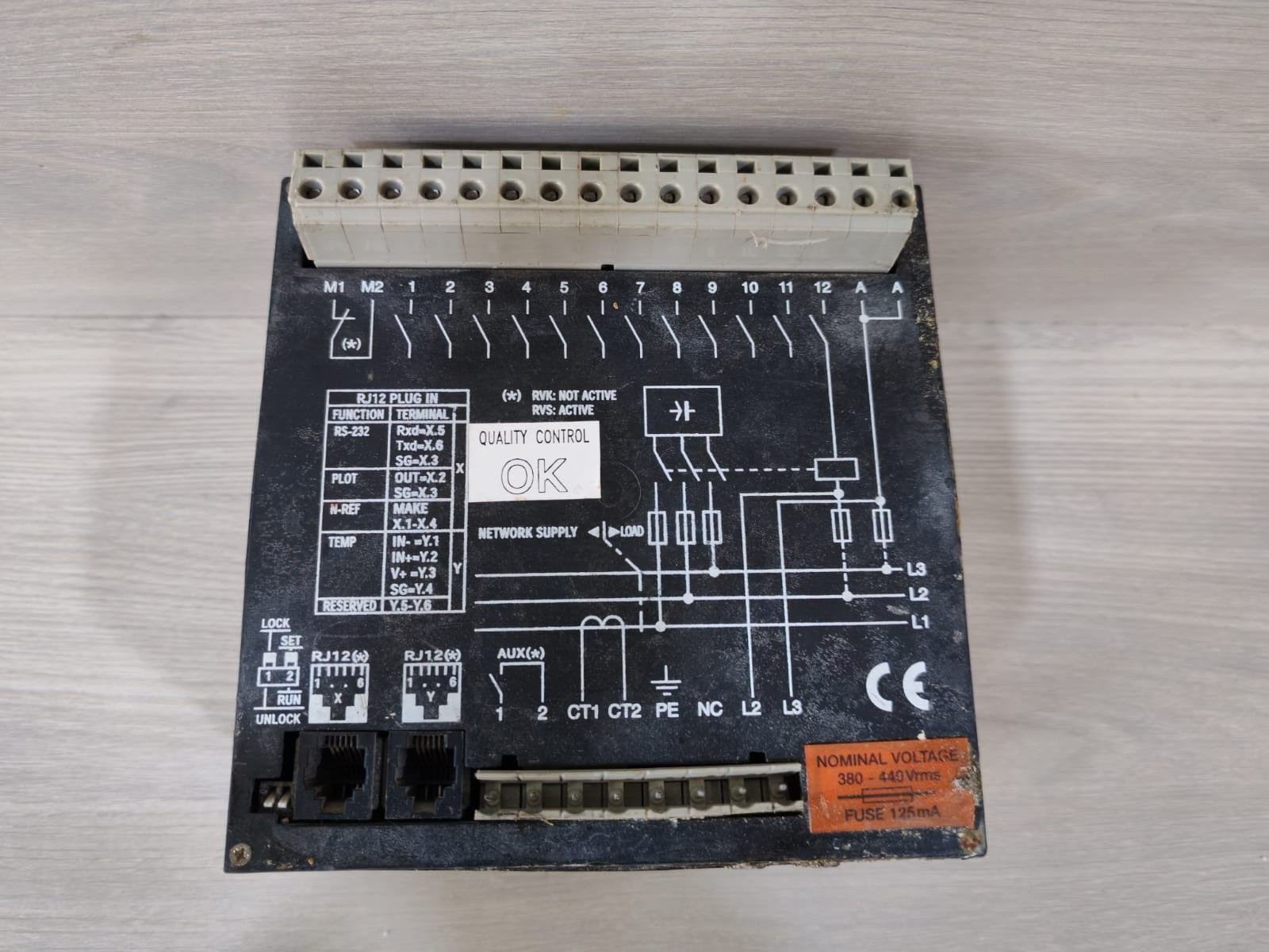 ABB RVK12 20.050.82224 ABB RVK 12 POWER FACTOR CONTROLLER RVK12 20.050.82224 5
