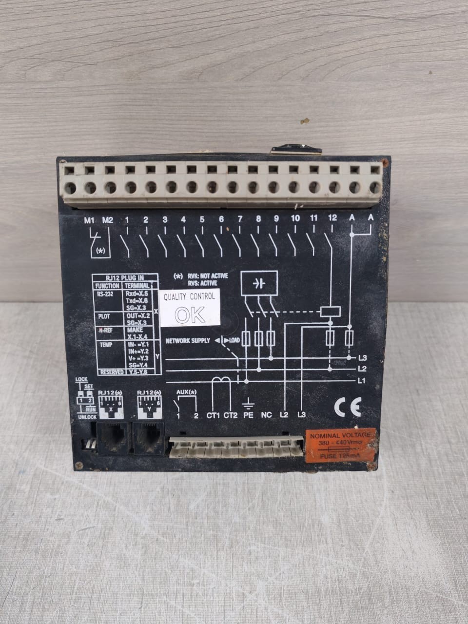 ABB RVK12 20.050.82224 ABB RVK 12 POWER FACTOR CONTROLLER RVK12 20.050.82224 9