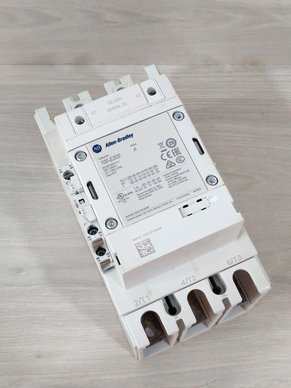 Allen-Bradley 100-E205 ALLEN BRADLEY 100-E205 SER.A 3-POLE DIRECT ONLINE CONTRACTOR 3