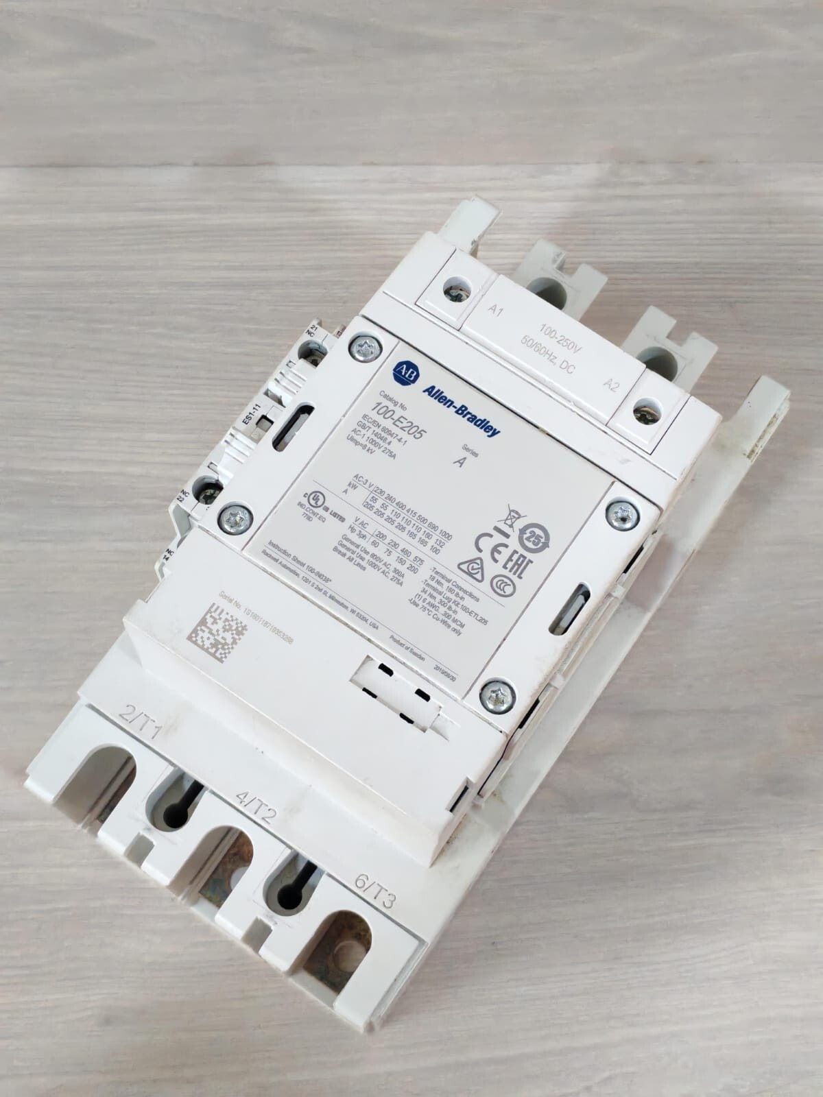Allen-Bradley 100-E205 ALLEN BRADLEY 100-E205 SER.A 3-POLE DIRECT ONLINE CONTRACTOR 4