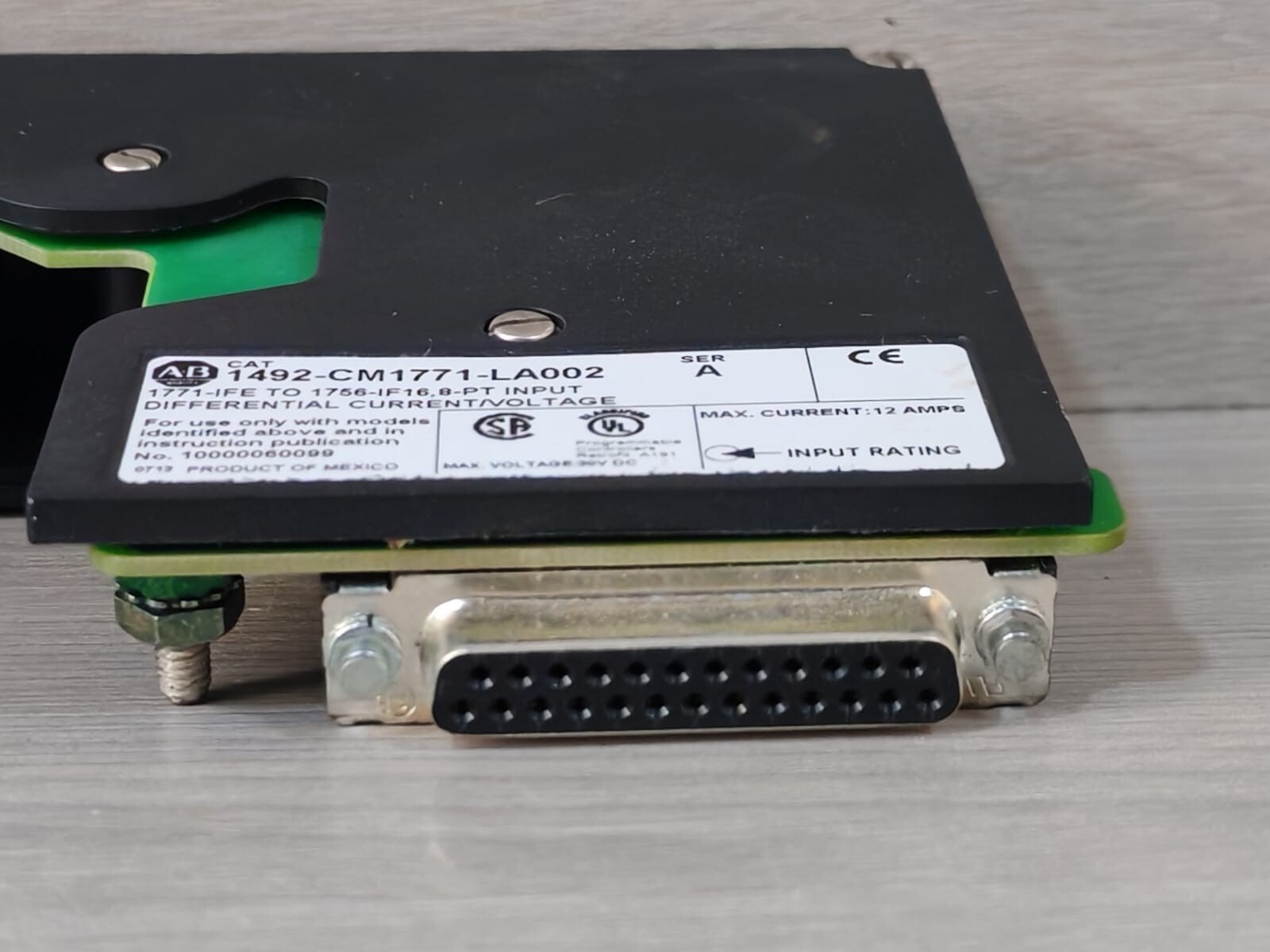 Allen-Bradley 1492-CM1771-LA002 ALLEN-BRADLEY 1492-CM1771-LA002 SER.A ANALOG I/O CONVERSION MODULE 3