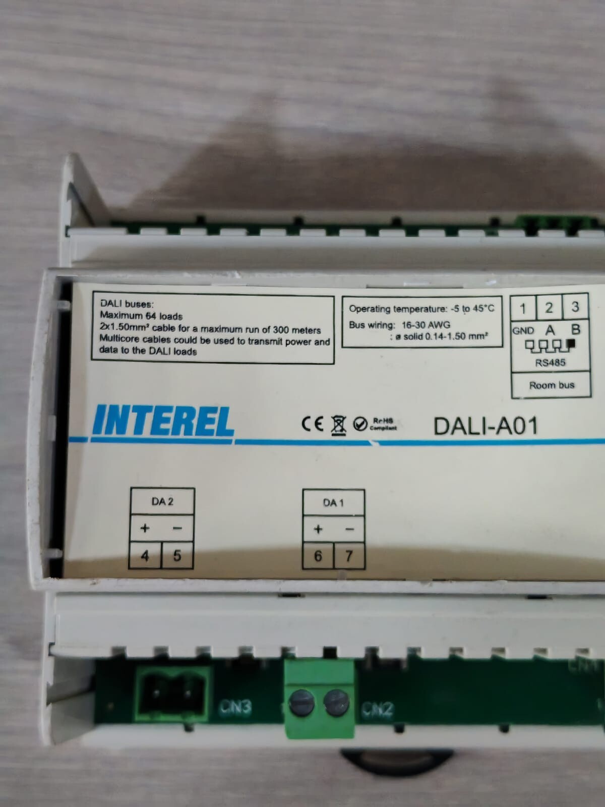 INTEREL DALI-A01 220-240VAC 50/60Hz CONTROL UNIT 2