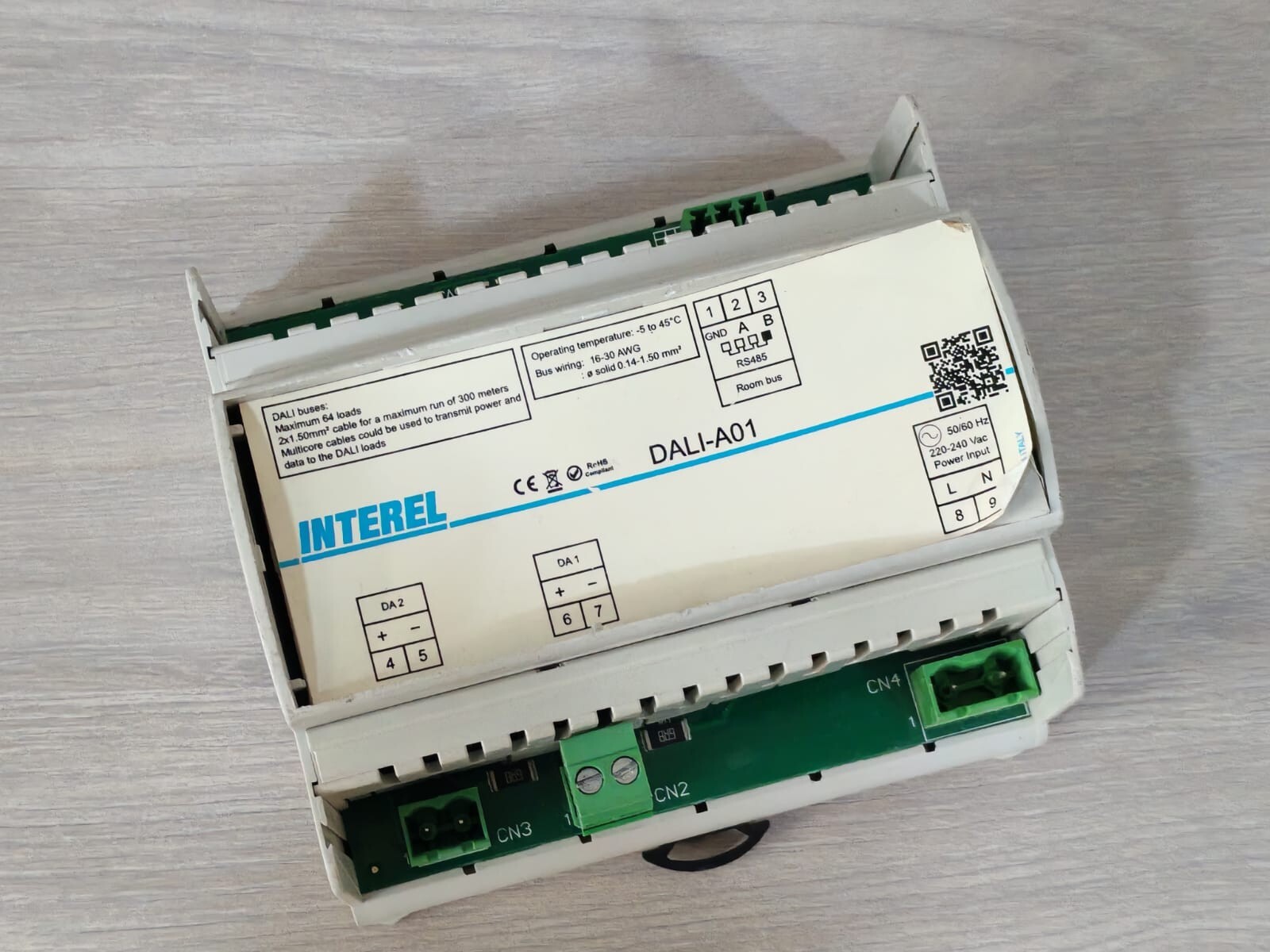 INTEREL DALI-A01 220-240VAC 50/60Hz CONTROL UNIT 4