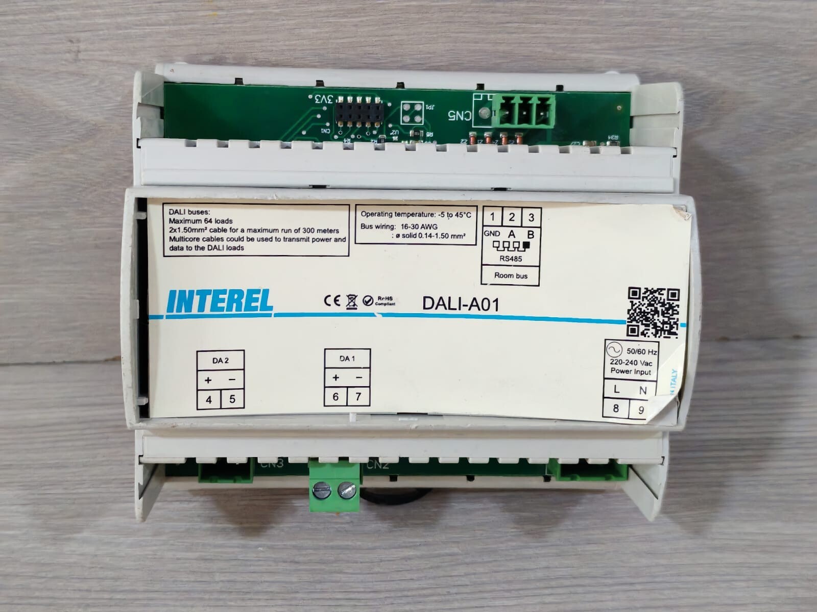 INTEREL DALI-A01 220-240VAC 50/60Hz CONTROL UNIT
