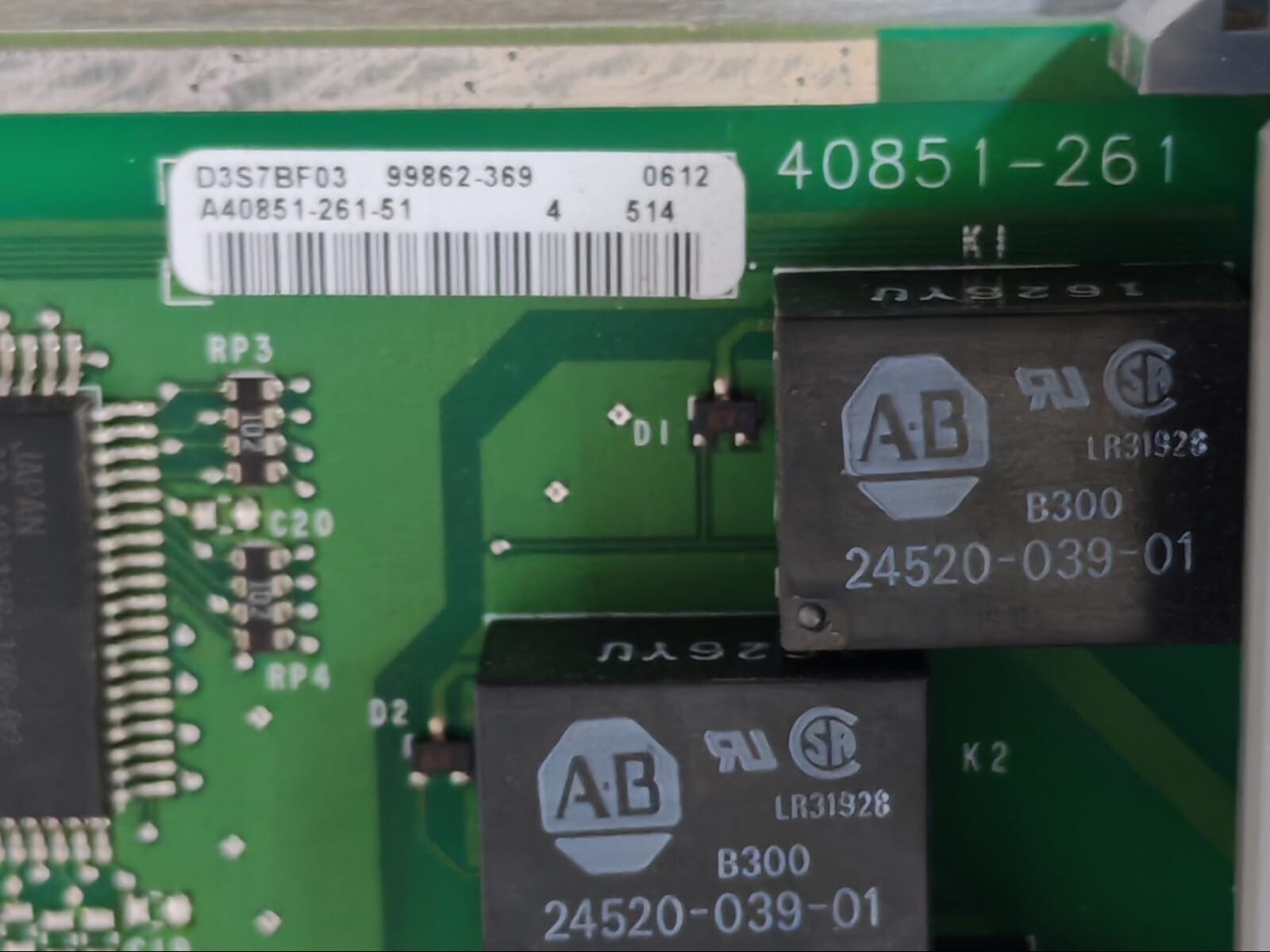 Allen-Bradley ALLEN-BRADLEY 1746-OX8 SER A SLC 500 ALLEN-BRADLEY 1746-OX8 SER A SLC 500 OUTPUT MODULE 4