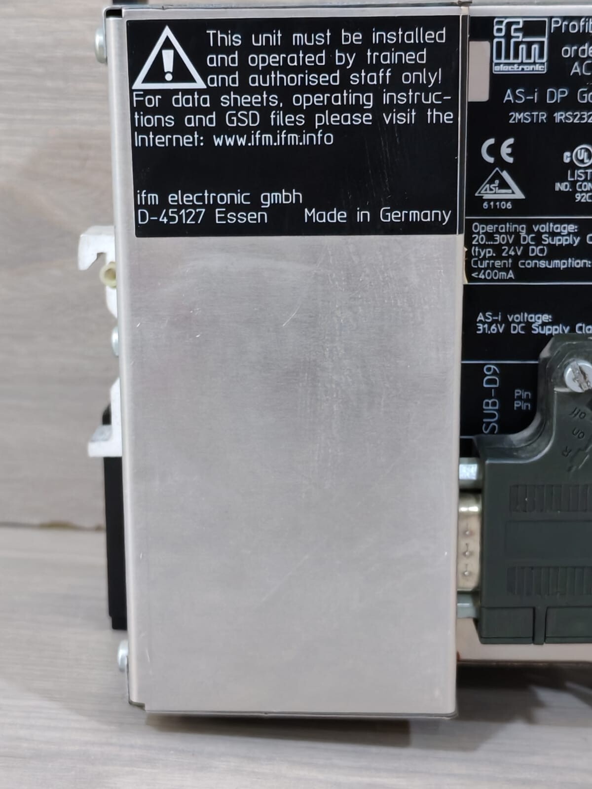 IFM AC1326 IFM AS-i DP GATEWAY PROFIBUS DP AC1326 2MSTR 1RS232C 1DP 7
