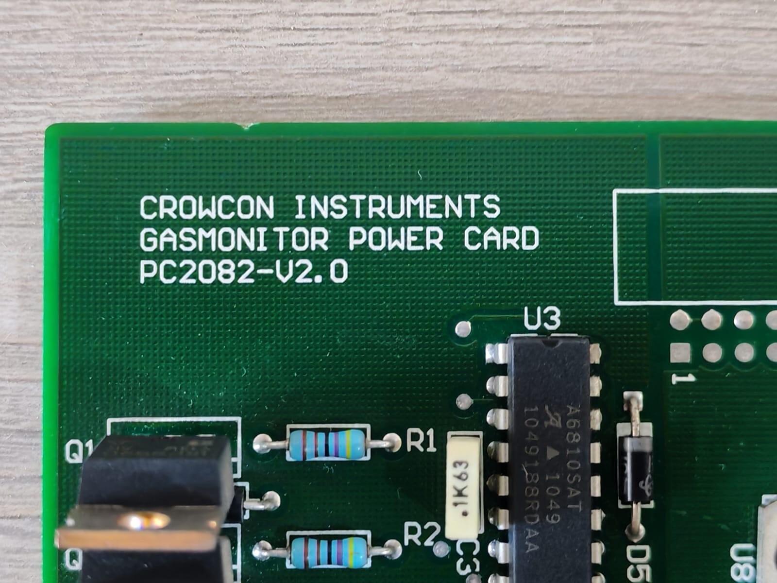CROWCON INSTRUMENTS PC2082-V2.0 CROWCON INSTRUMENTS PC2082-V2.0 GASMONITOR POWER CARD 2