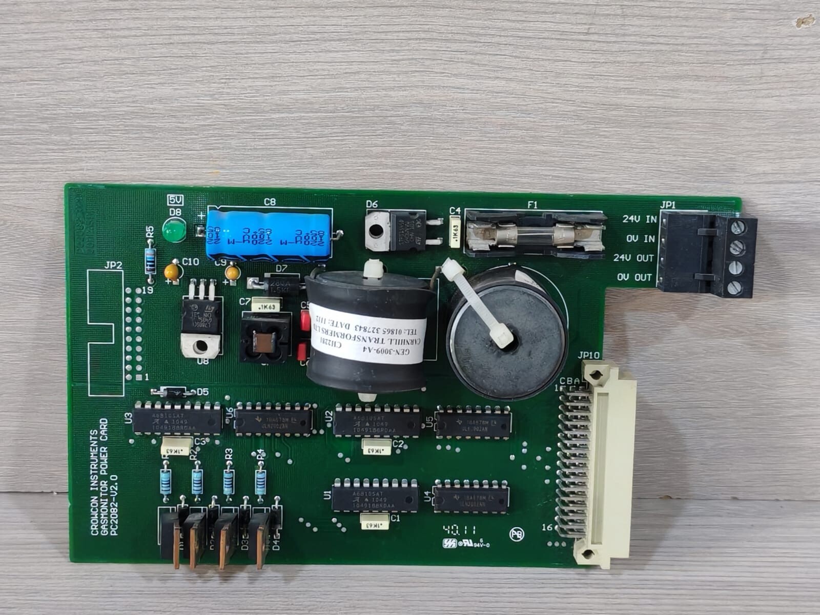 CROWCON INSTRUMENTS PC2082-V2.0 GASMONITOR POWER CARD
