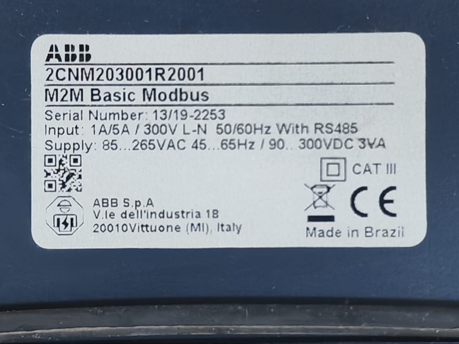ABB ABB 2CNM203001R2001 ABB 2CNM203001R2001 M2M BASIC MODBUS POWER METER 2