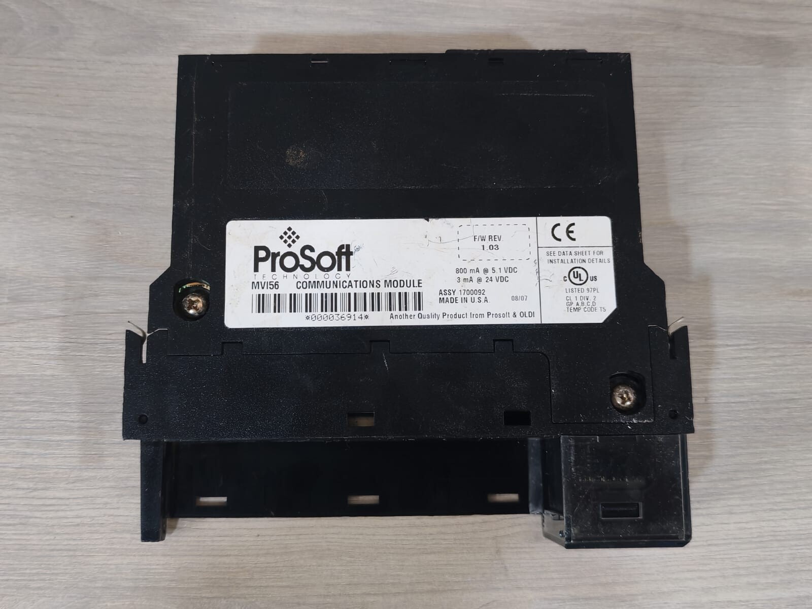 PROSOFT 1300812 PROSOFT MVI56 COMMUNICATIONS MODULE 1300812 4