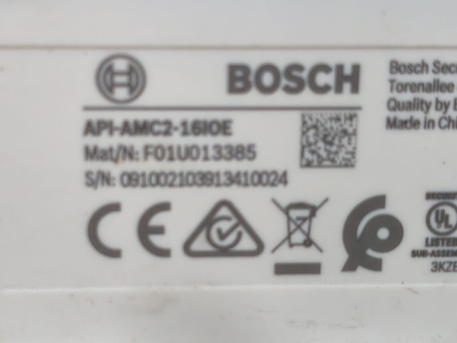 Bosch F01U013385 BOSCH API-AMC2-16IOE Input/Output Extension Board Mat/No: F01U013385 6