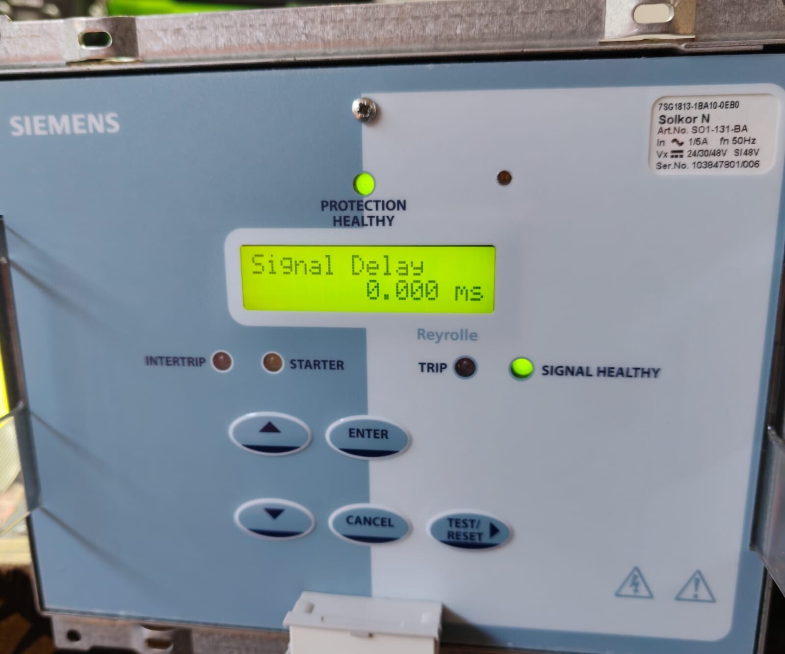 Siemens 7SG1813-1BA10-0EB0 SIEMENS 7SG1813-1BA10-0EB0 DIFFERENTIAL RELAY 5