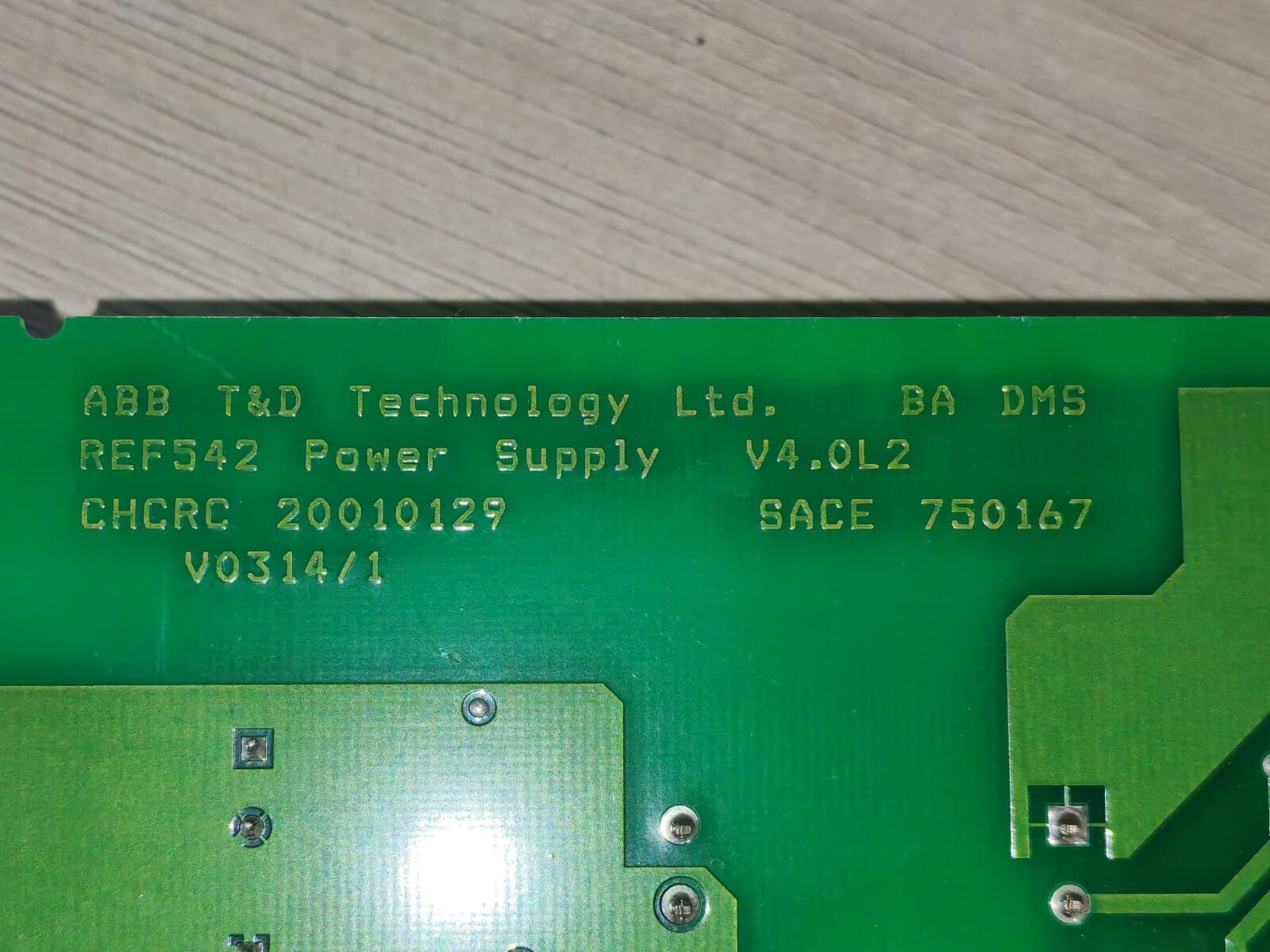 ABB 750168/801 ABB T&D POWER SUPPLY 4 750168/801 REV2.1 6