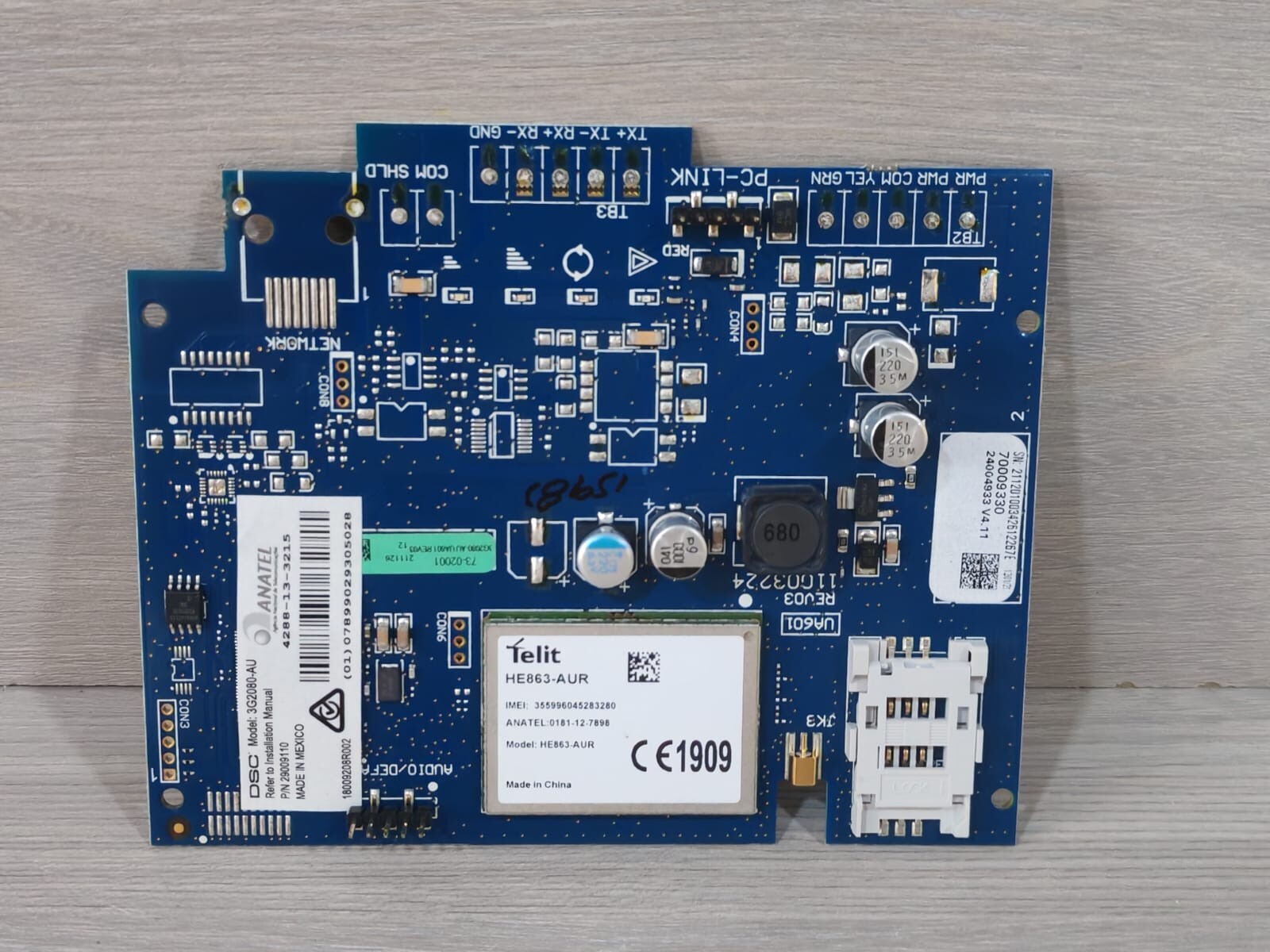 DSC 3G2080-AU DSC 3G2080-AU POWER SERIES NEO ALARM COMMUNICATOR 5
