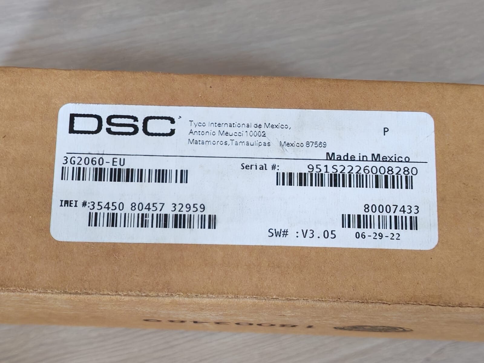 DSC 3G2060-EU DSC 3G2060-EU Internet & HSPA Dual Path Alarm Communicator 2