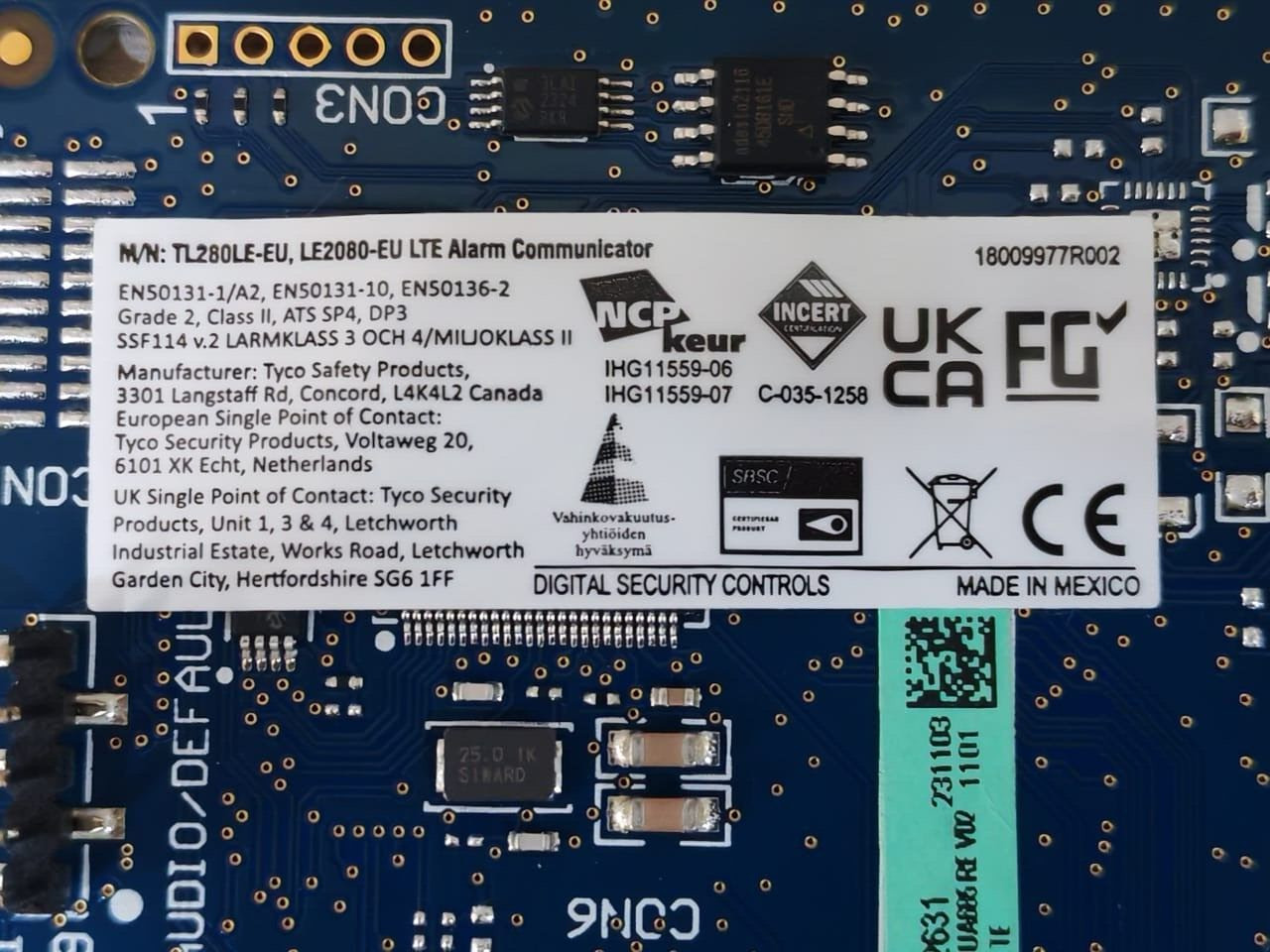 DSC LE2080E-EU DSC LE2080E-EU LTE Alarm Communicator 3
