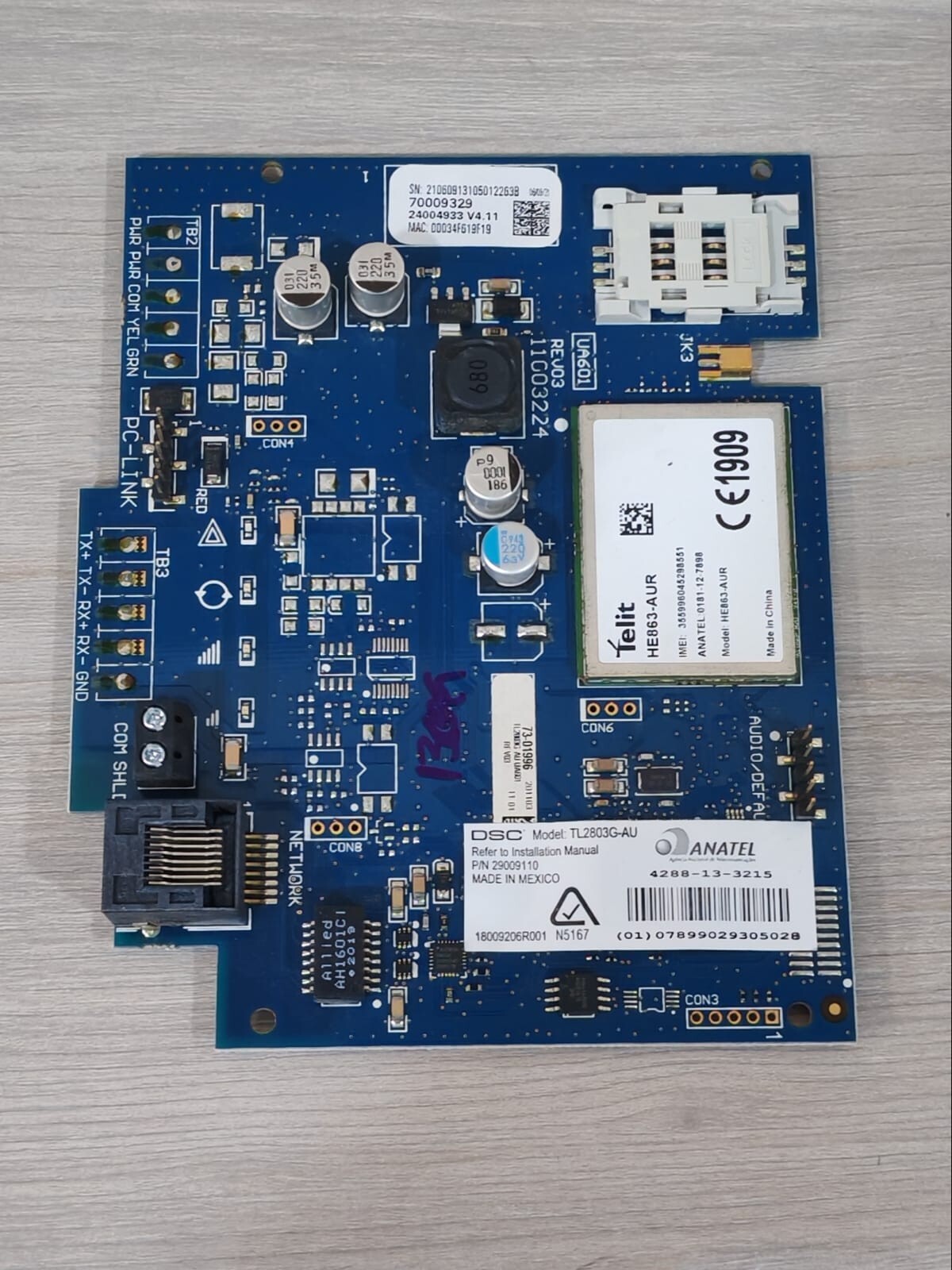 DSC TL2803G-AU DSC NEO TL2803G-AU Internet & HSPA Dual Path Alarm Communicator 4