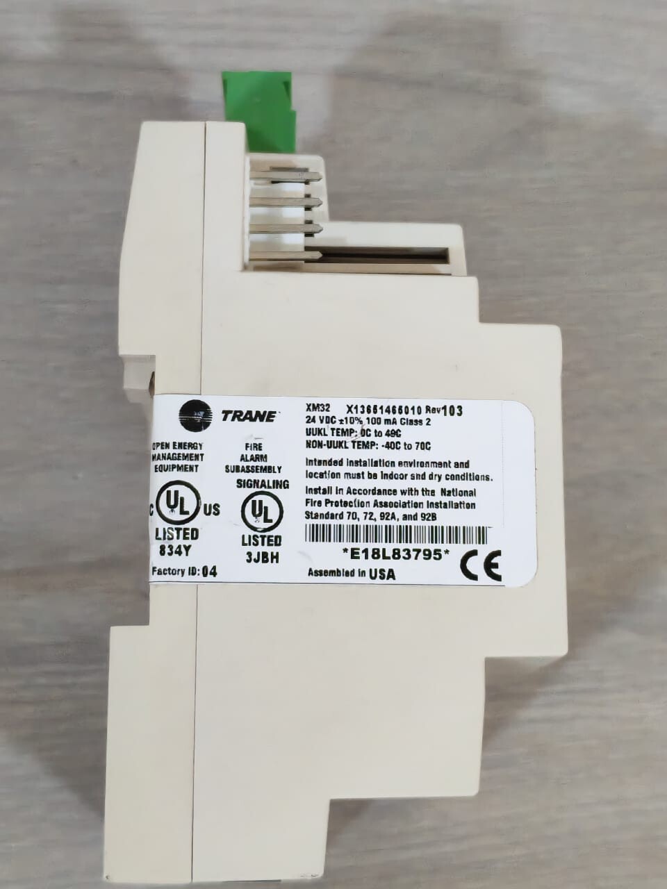 Trane X13651465010 REV.103 TRANE XM32 X13651465010 REV.103 24VDC EXPANSION MODULE 9