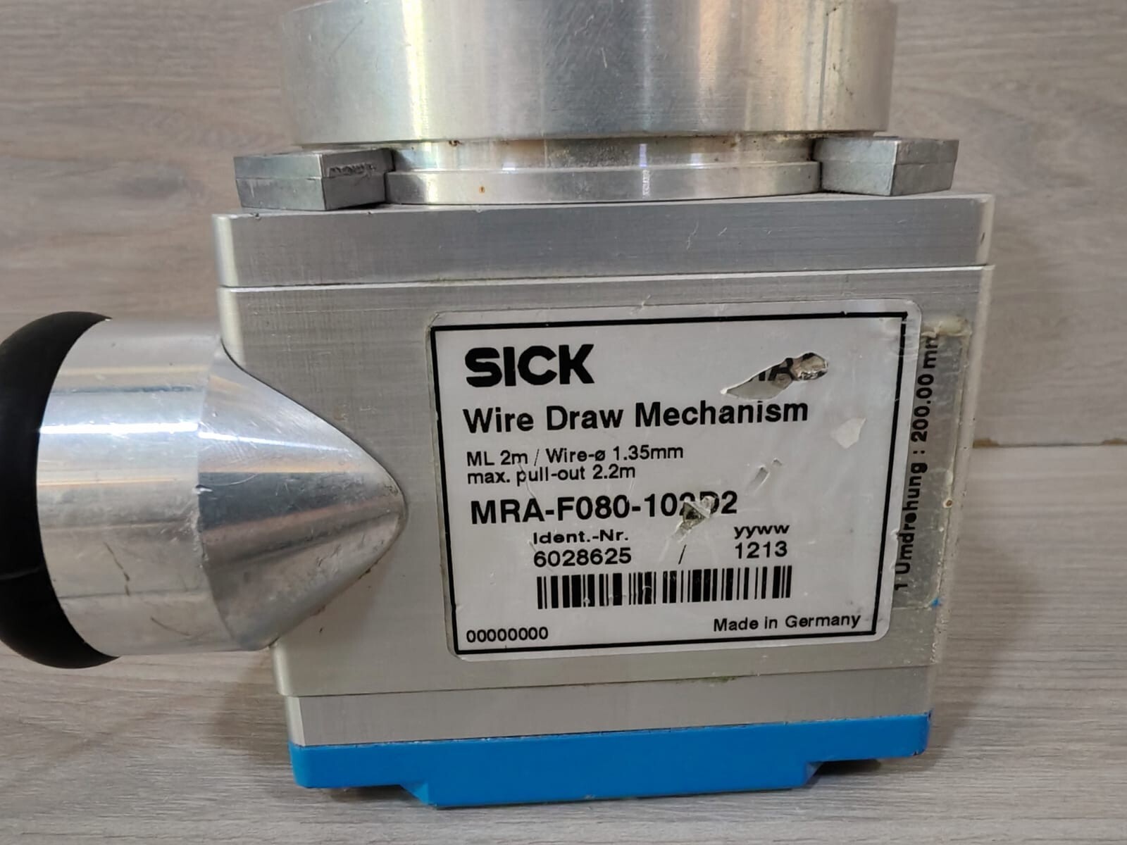 SICK ATM60-A1A0-K18 + MRA-F080-102D2 SICK ATM60-A1A0-K18 ABSOLUTE ENCODER + MRA-F080-102D2 WIRE DRAW MECHANISM 2