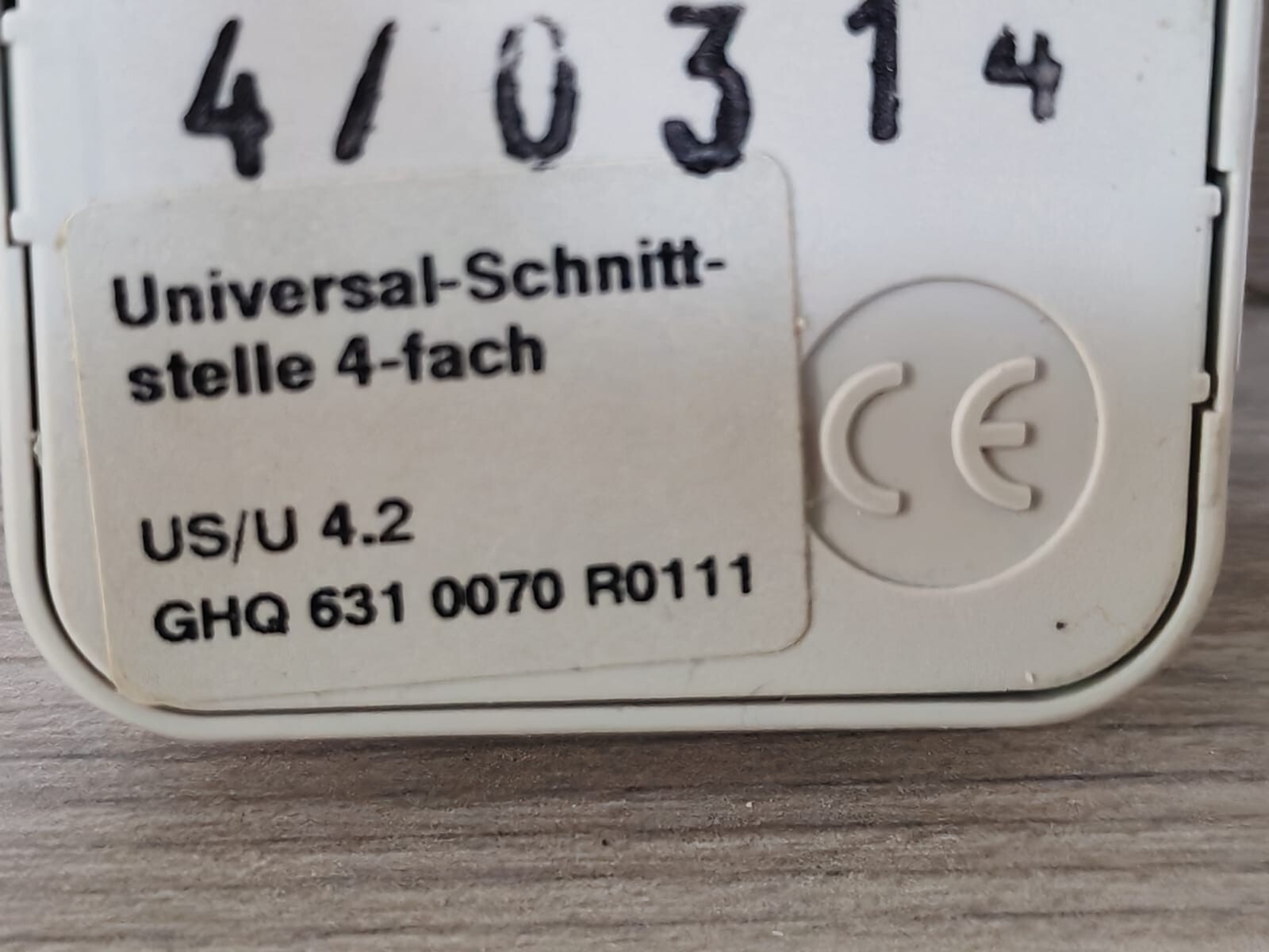 ABB GH Q631 0070 R0111 ABB US/U 4.2 GH Q631 0070 R0111 UNIVERSAL INTERFACE 5