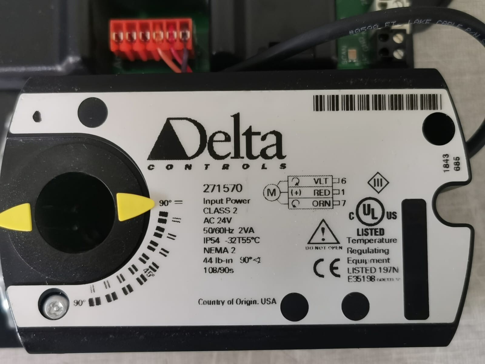 DELTA CONTROLS EZV-440 DELTA CONTROLS EZV-440-AMP ENTELIZONE PROGRAMMABLE VAV CONTROLLER 3