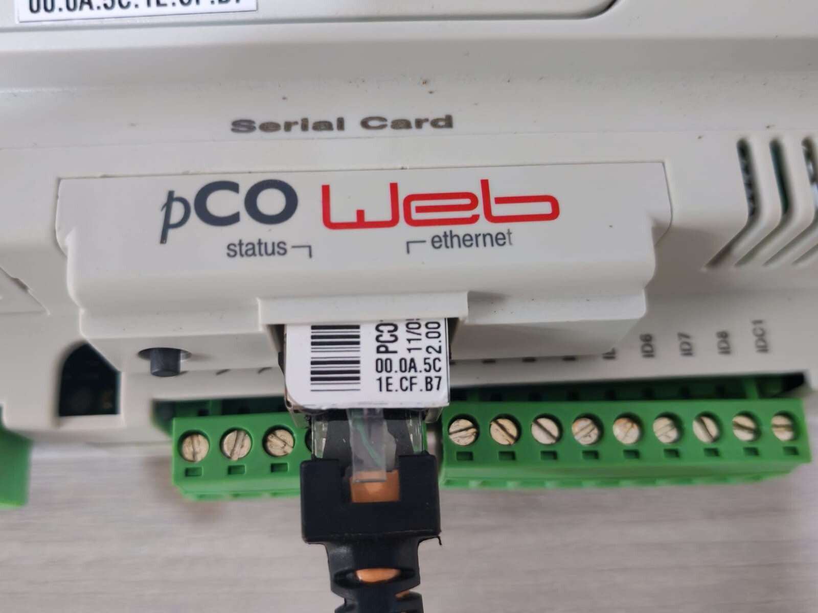 Carel PCO1000CS0 CAREL PCO1000CS0 REV 1.013 WITH PCO WEB PCO1000WB0 CARD 3